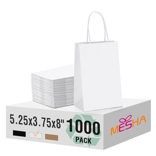 White 5.25X3.75X8 Inch 1000Pcs