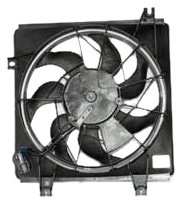 TYC 610670 Kia Replacement Condenser Cooling Fan Assembly - Compatible with Kia Models - High Performance Cooling System Part - Perfect for AC Repair & Maintenance