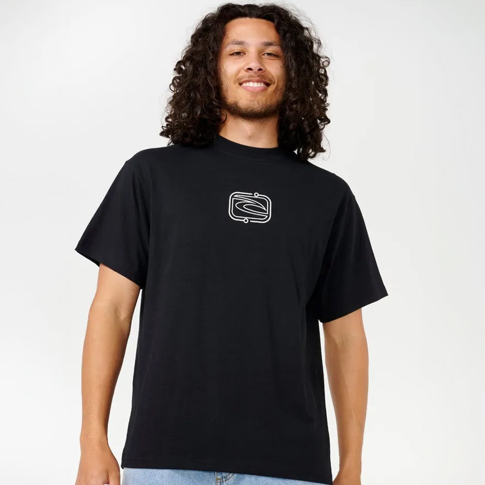 Ripcurl Men's Archive Super Computer Graphic T-Shirt - Casual Streetwear for Surfing, Skateboarding & Outdoor Activities