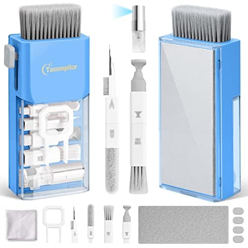 Premium Laptop & Keyboard Cleaning Kit - Safe Spray & Microfiber Wipes for MacBook, iPad, iPhone, Tablet, Camera Lens, AirPods - Multi-Tool Brush for Electronic Screens - Perfect for Home, Office & Travel Use