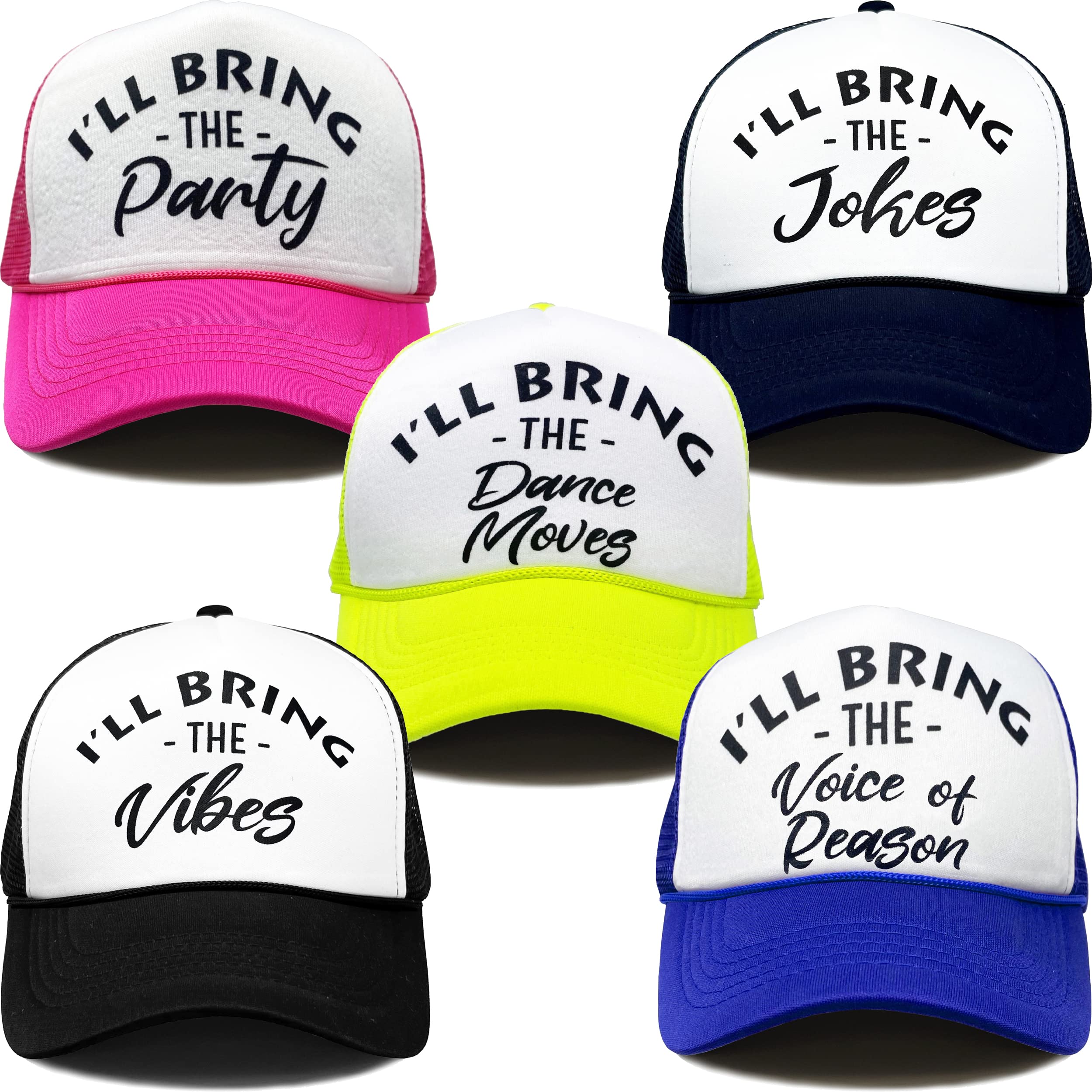 Funky Junque Bride-to-Be Bachelorette Party Foam Trucker Snapback Hat - Perfect for Wedding Showers, Girls' Night Out & Bachelorette Party Favors