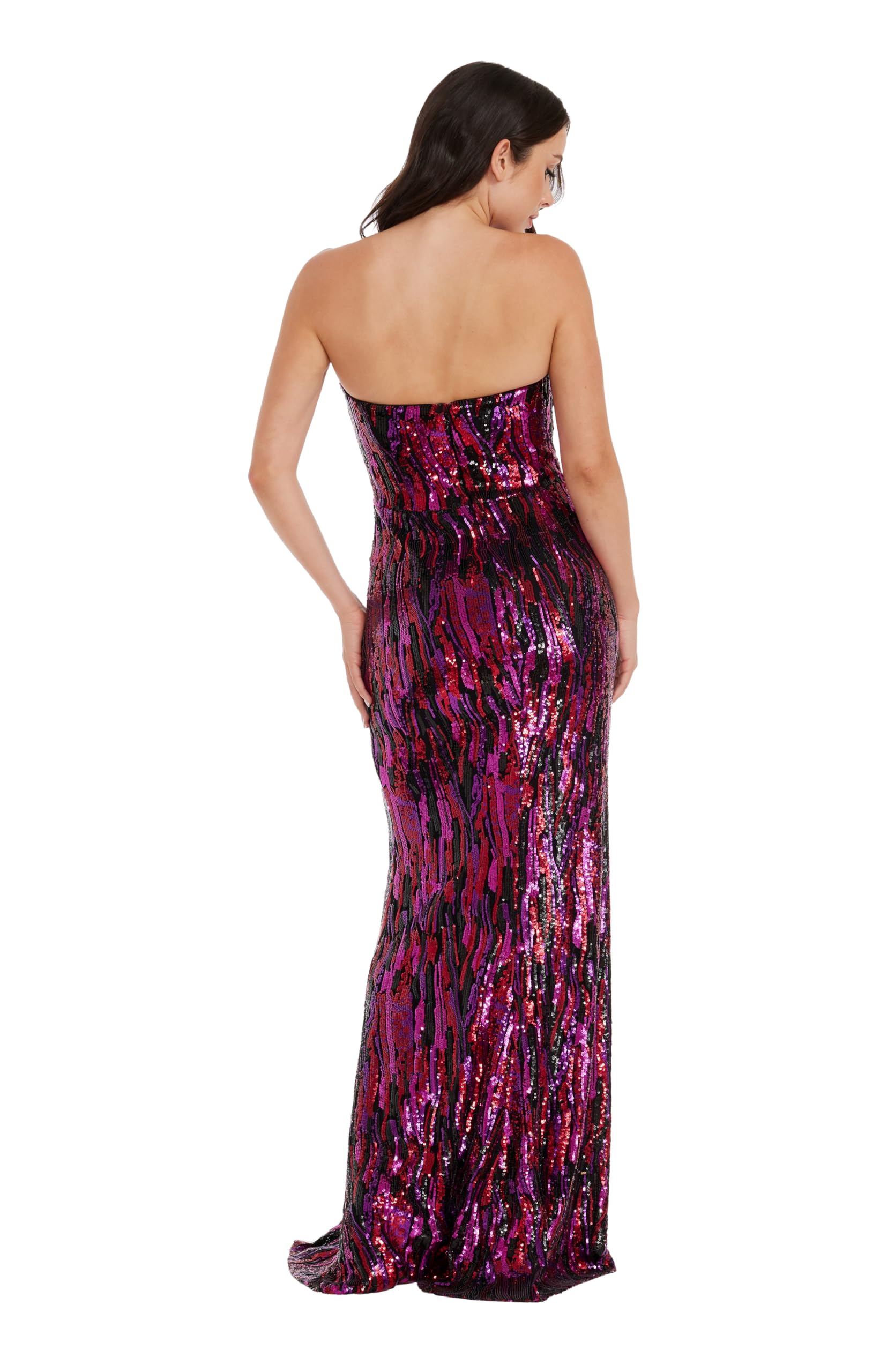 Dress the Population Women's Nikita Mermaid Maxi Dress - Elegant Formal Gown for Weddings, Prom & Evening Events | Flattering Bodycon Silhouette