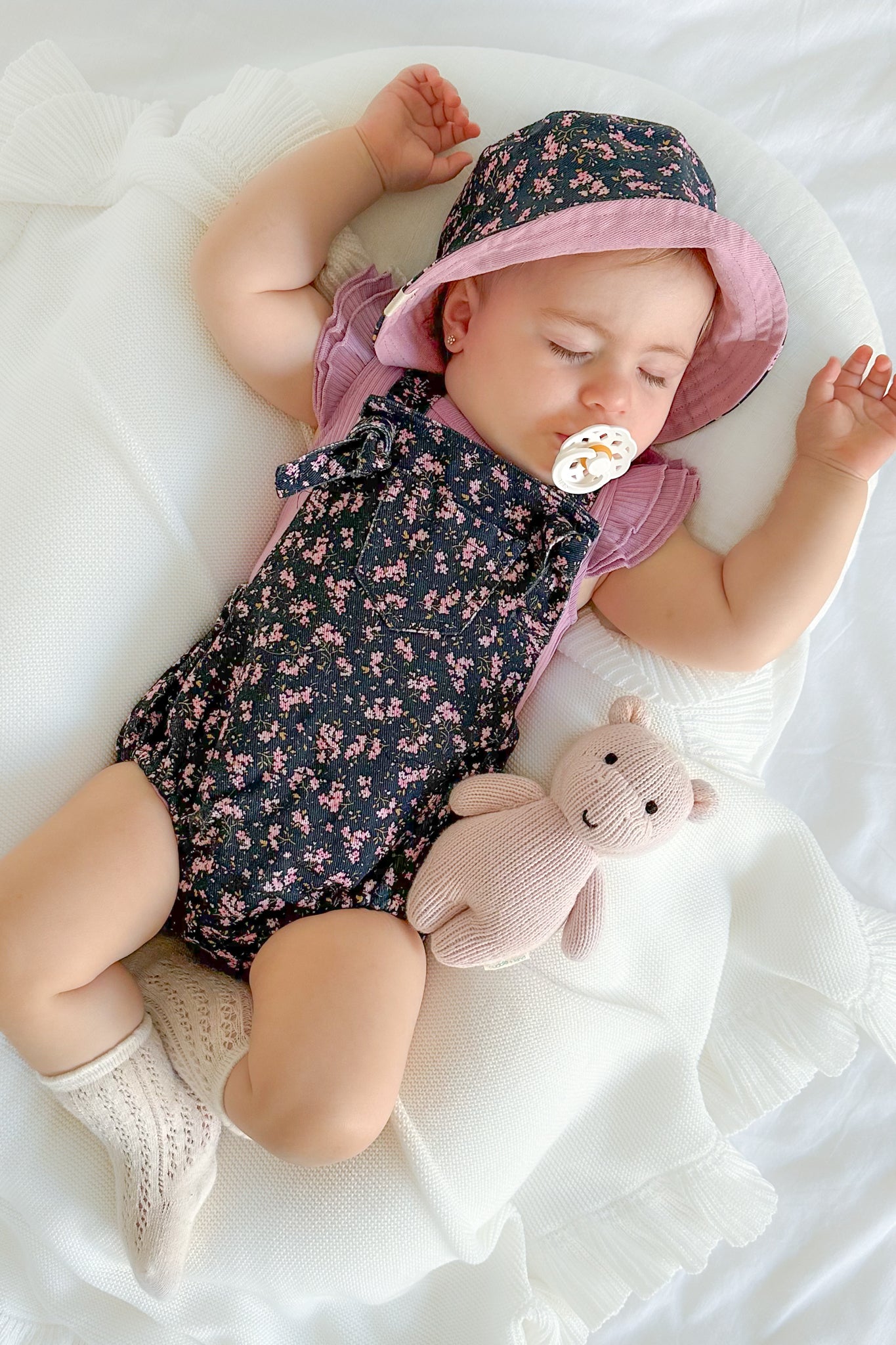 Floral Overall Romper for Women - Veronica - Stylish Jumpsuit with Pockets, Comfortable Summer Outfit for Casual Wear, Outdoor Activities, and Vacation
