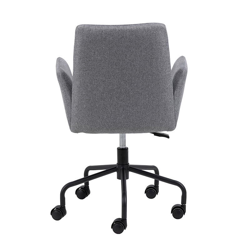 Ergonomic ISLA Office Chair - Light Grey & Black Mesh Back - Adjustable Height & Swivel - Perfect for Home Office, Gaming & Workspaces