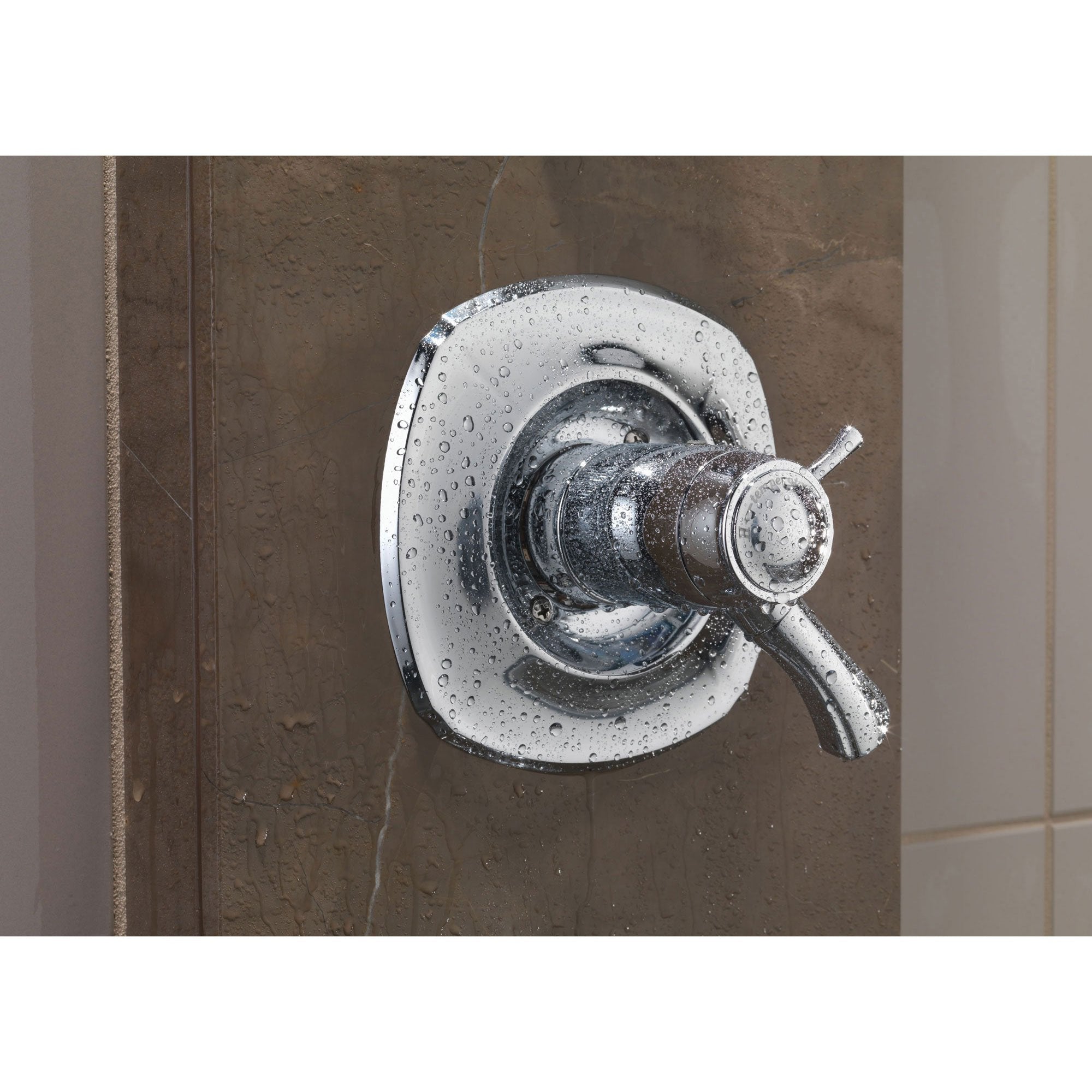 Delta Addison Chrome Thermostatic Shower System - Dual Control Valve D1032V for Bathroom & Spa - Perfect for Modern Home Renovation & Luxury Bathing Experience