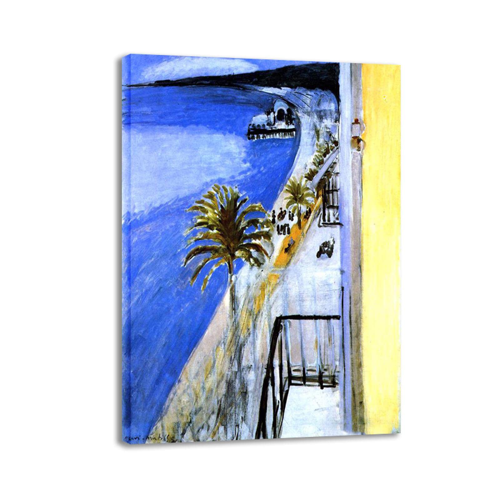 Henri Matisse Framed Canvas Art Print - Famous Abstract Painting Reproduction Wall Decor (40x55cm / 15.8x21.6in) - Perfect for Living Room, Bedroom & Office Decor