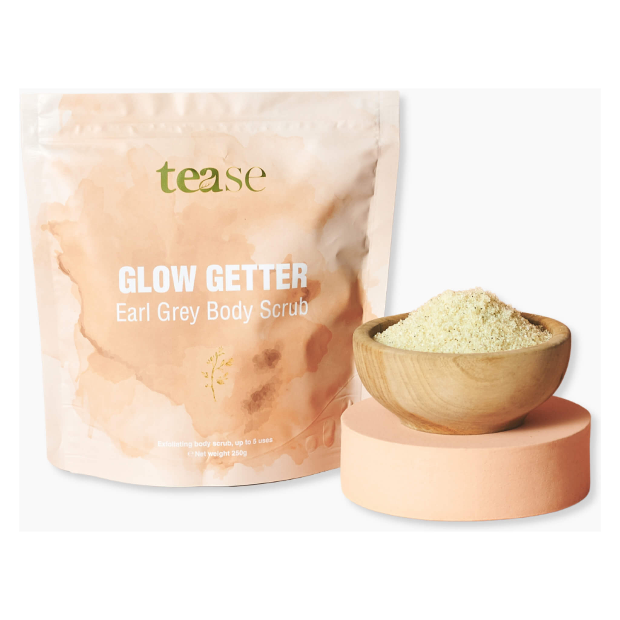 Glow Getter Earl Grey Body Scrub - Exfoliating & Moisturizing for Smooth Skin | Perfect for Spa Day & Self Care Routine