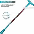 Yonex Arcsaber 73 Lightweight Badminton Racket - Prestrung with Aqua Blue Strings | Professional Tournament Grade Shuttlecock Racquet | Perfect for Indoor/Outdoor Play & Competitive Matches