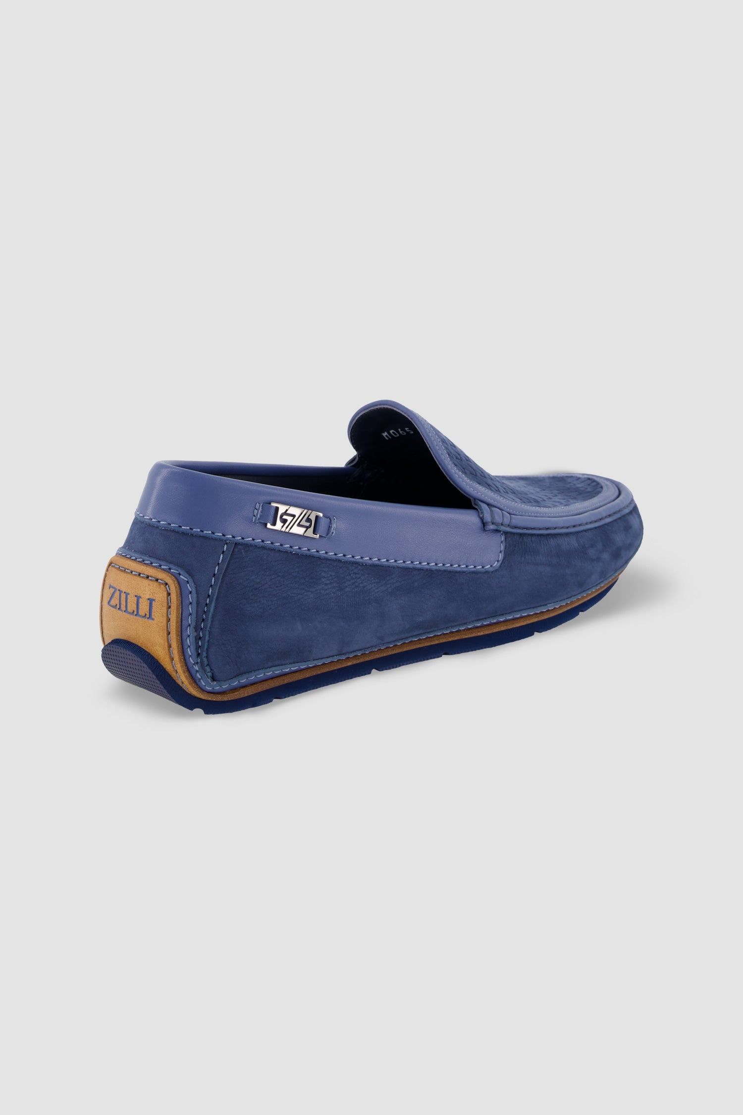 Zilli Blue Soft Nubuck Moccasins for Men - Comfortable Slip-On Loafers with Cushioned Insole | Perfect for Casual Wear, Office & Travel