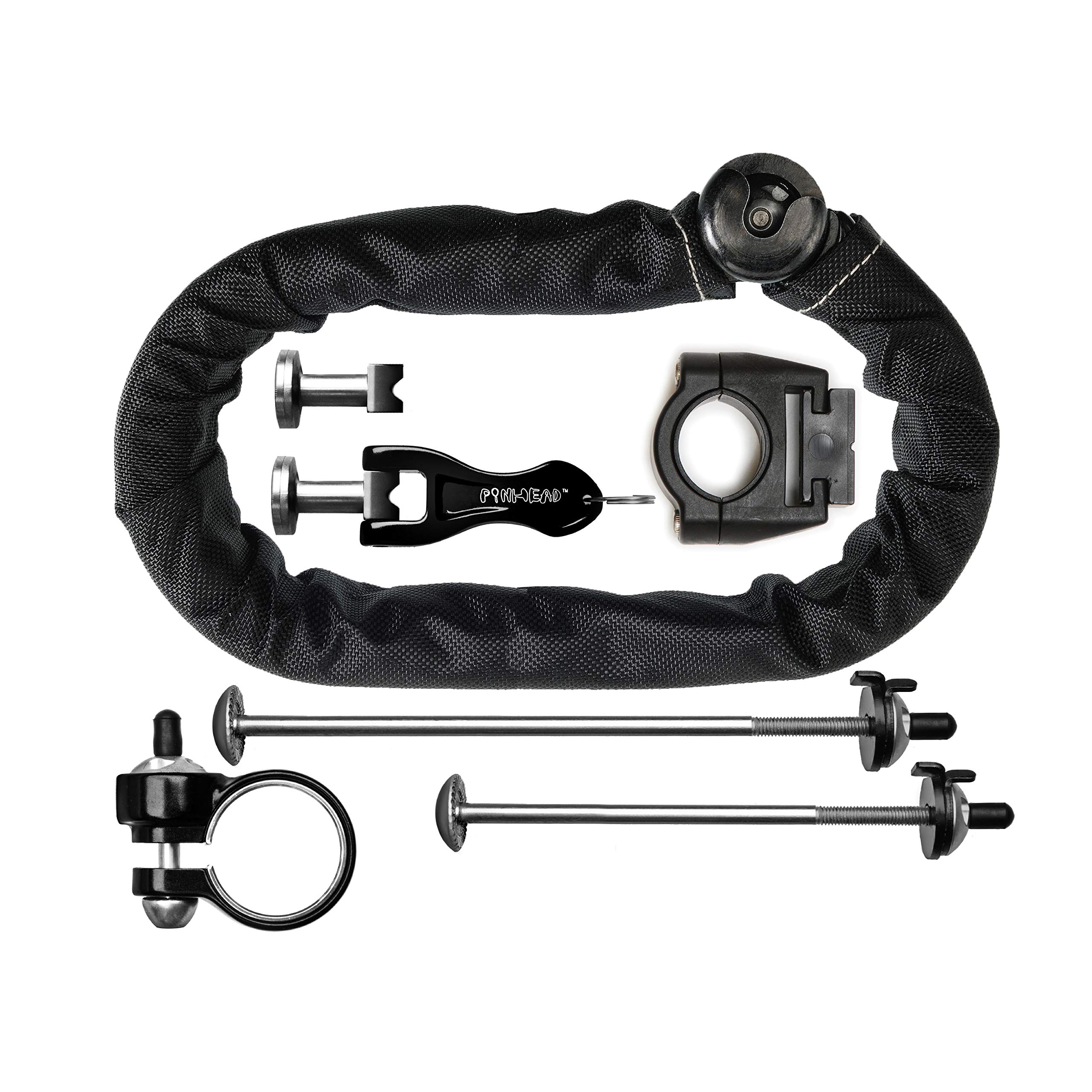 Pinhead City Lock - Secure Bicycle Wheel Lock, Seatpost Lock & Headset Lock for Urban Commuters | Anti-Theft Bike Security for City Riding & Parking