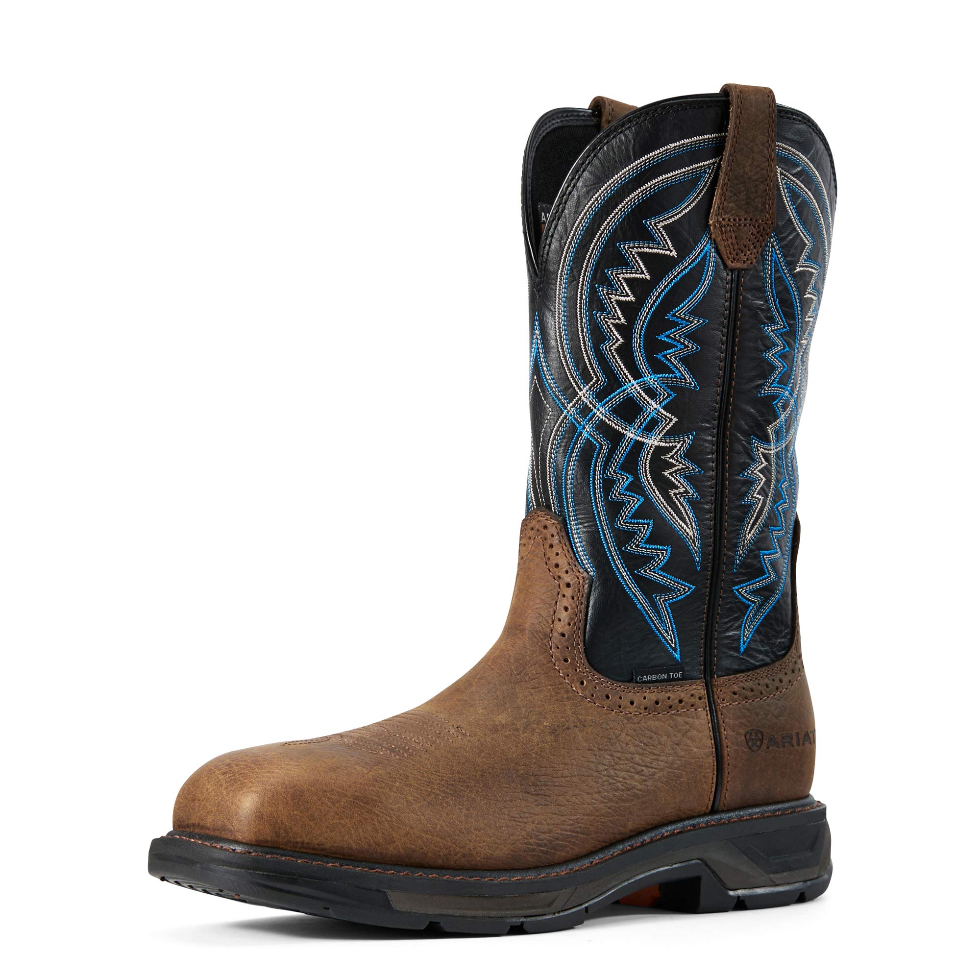 ARIAT Men's Workhog Xt Coil Wide Square Toe Carbon Toe Work Boot - Durable Safety Boots for Construction, Oil Rig & Heavy Duty Work