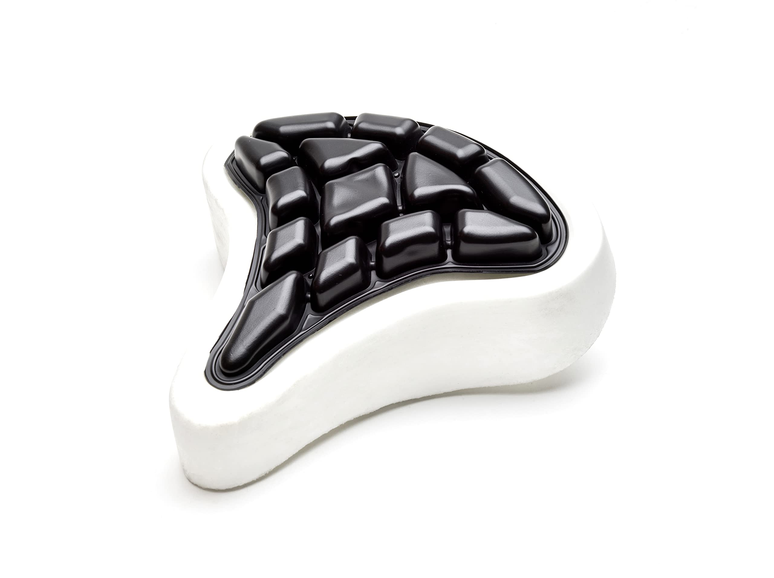 AIRHAWK Inflatable Comfortable Air-Cell Bike Seat for Cycling, Electric Bikes & Exercise - Diamond Stitch or Genuine Leather Cover - Perfect for Long Rides, Commuting & Outdoor Adventures