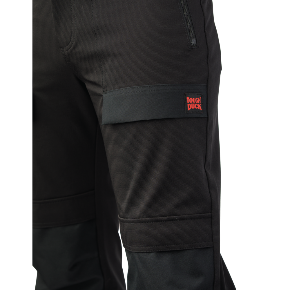Tough Duck Comfort Fit Free Flex Jogger Pants with Tapered Leg - WP14 | Durable Work Joggers for Men | Perfect for Construction, Landscaping & Outdoor Activities