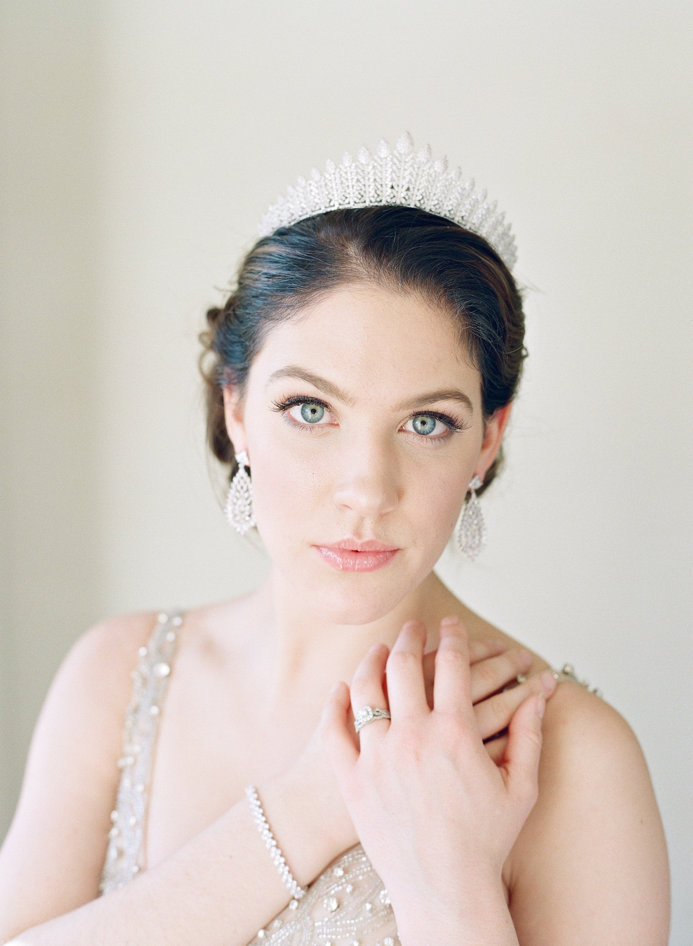 RIONA Cubic Zirconia Bridal Tiara - Elegant Wedding Crown for Bride, Bridesmaids & Prom | Perfect for Weddings, Pageants & Special Occasions