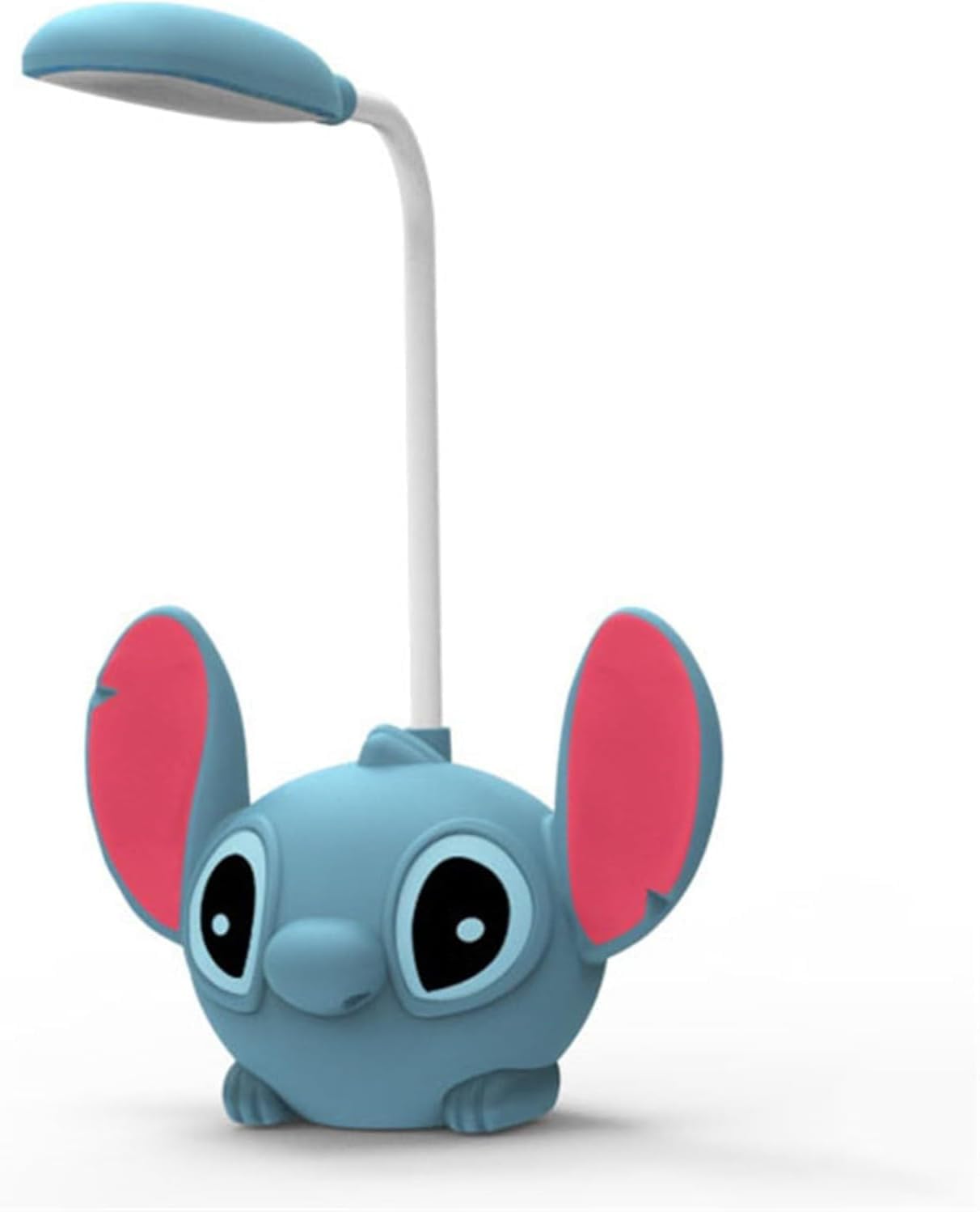 Rechargeable Dimmable LED Cartoon Study Desk Lamp with Pencil Sharpener & Night Light for Kids - Blue | Perfect for Homework, Reading & Bedtime in Children's Room