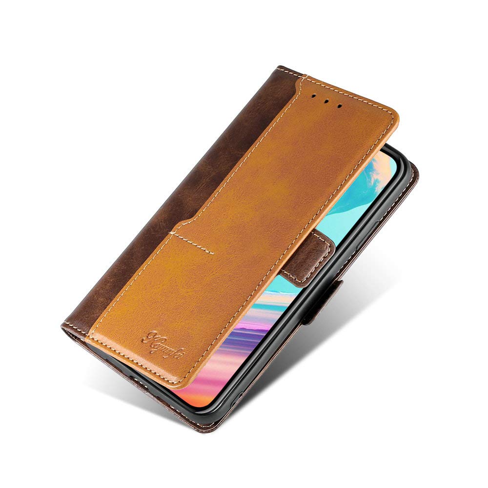 Premium Shockproof Silicone TPU Case with Flip Cover & Stand for ZTE Blade A7 Prime/Blade A7 2020 - Brown | Perfect for Work, Travel & Everyday Protection