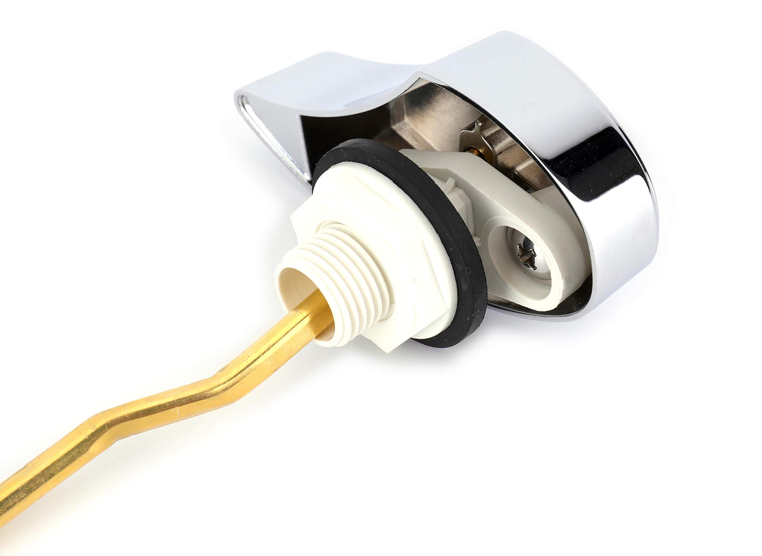 Side Mount Toilet Trip Lever - Chrome Flushing Handle Replacement for TOTO ST776SA THU068# THU004# - Durable Toilet Tank Repair Part - Perfect for Home Bathroom Renovation & Plumbing Maintenance