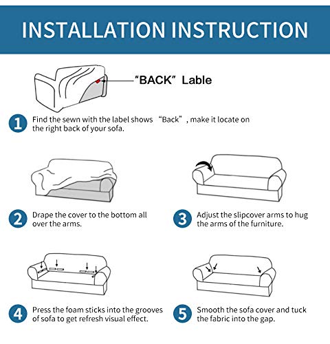 LightInTheBox Stretch Velvet Loveseat Slipcover - 2 Cushion Sofa Protector | Soft Pet-Friendly Furniture Cover for Living Room | Perfect for Couches, Dogs & Home Decor (White)
