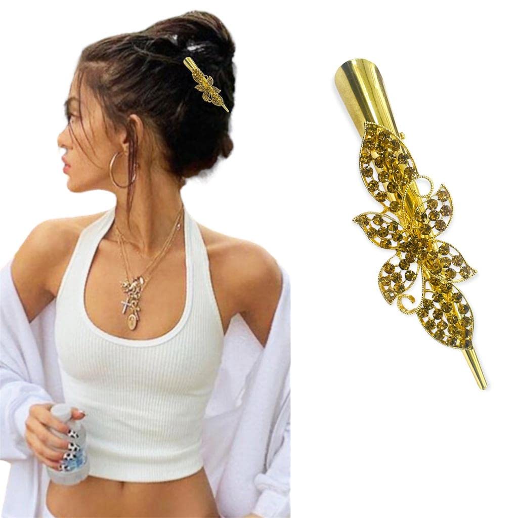 Big Box Duckbill Hair Clips with Teeth - Metal Alligator Curl Clips with Holes for Hair Styling, Non-Slip Hair Barrettes & Hair Grip DIY Accessories - Perfect for Curling, Styling & Securing Hair at Home or Salon