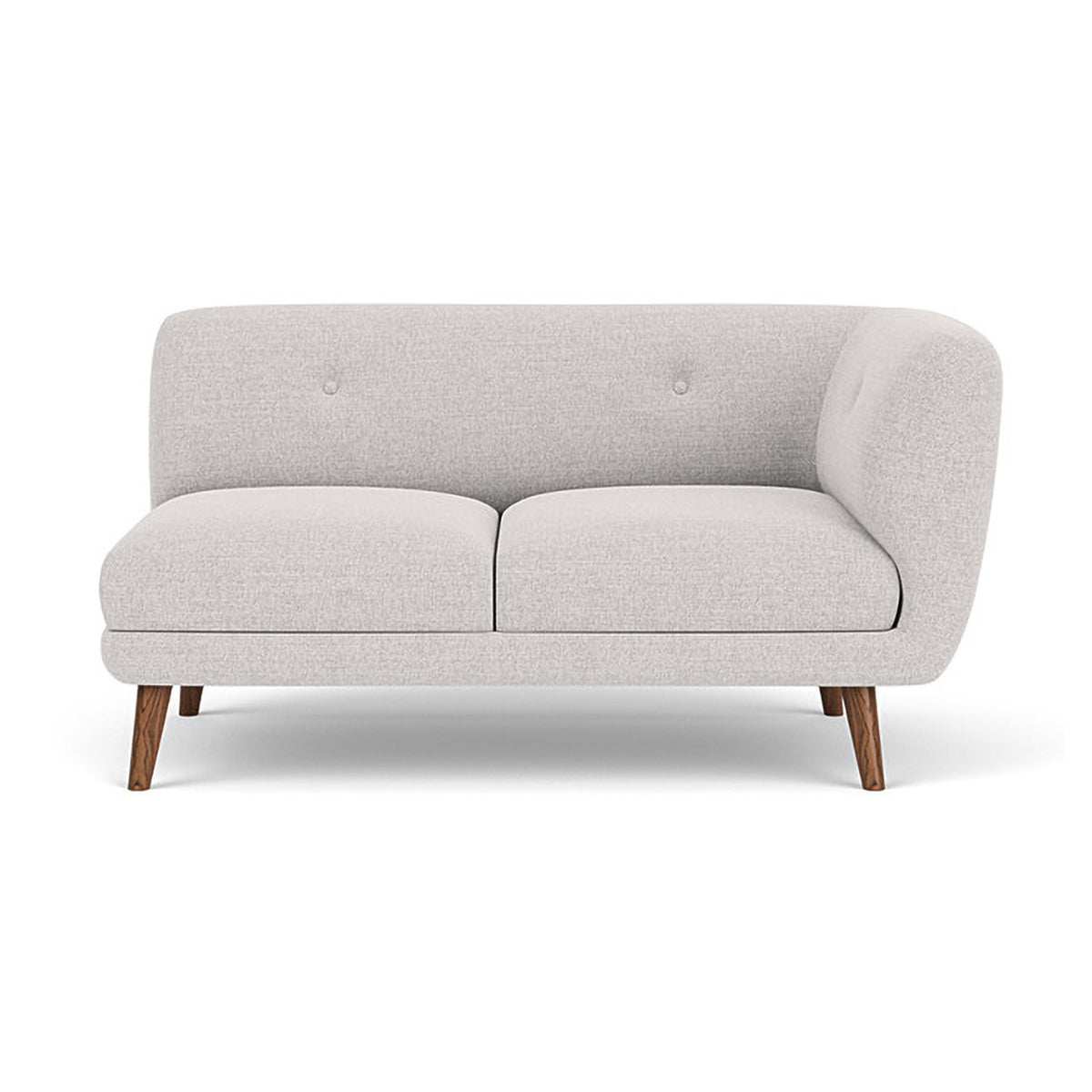 Alfred Fabric Right 2 Seater Modular Sofa - Modern Sectional Couch for Living Room, Lounge & Small Spaces | Comfortable & Stylish Home Furniture