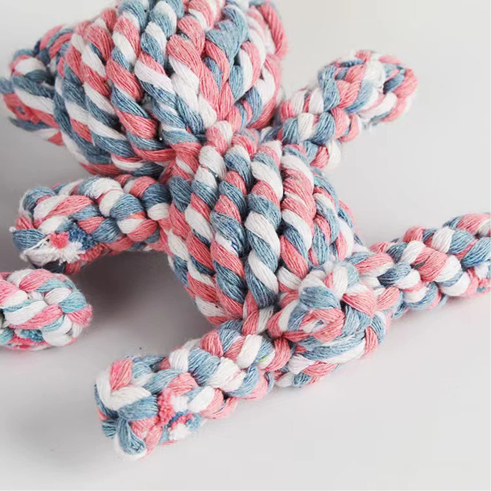 Durable Puppy Teething Chew Toys for Dogs - Safe Braided Rope Dog & Cat Chew Toys | Natural Pet Dental Health Toys | Handmade Dog Gift for Puppies & Adult Dogs - Perfect for Indoor Play, Training & Teething Relief