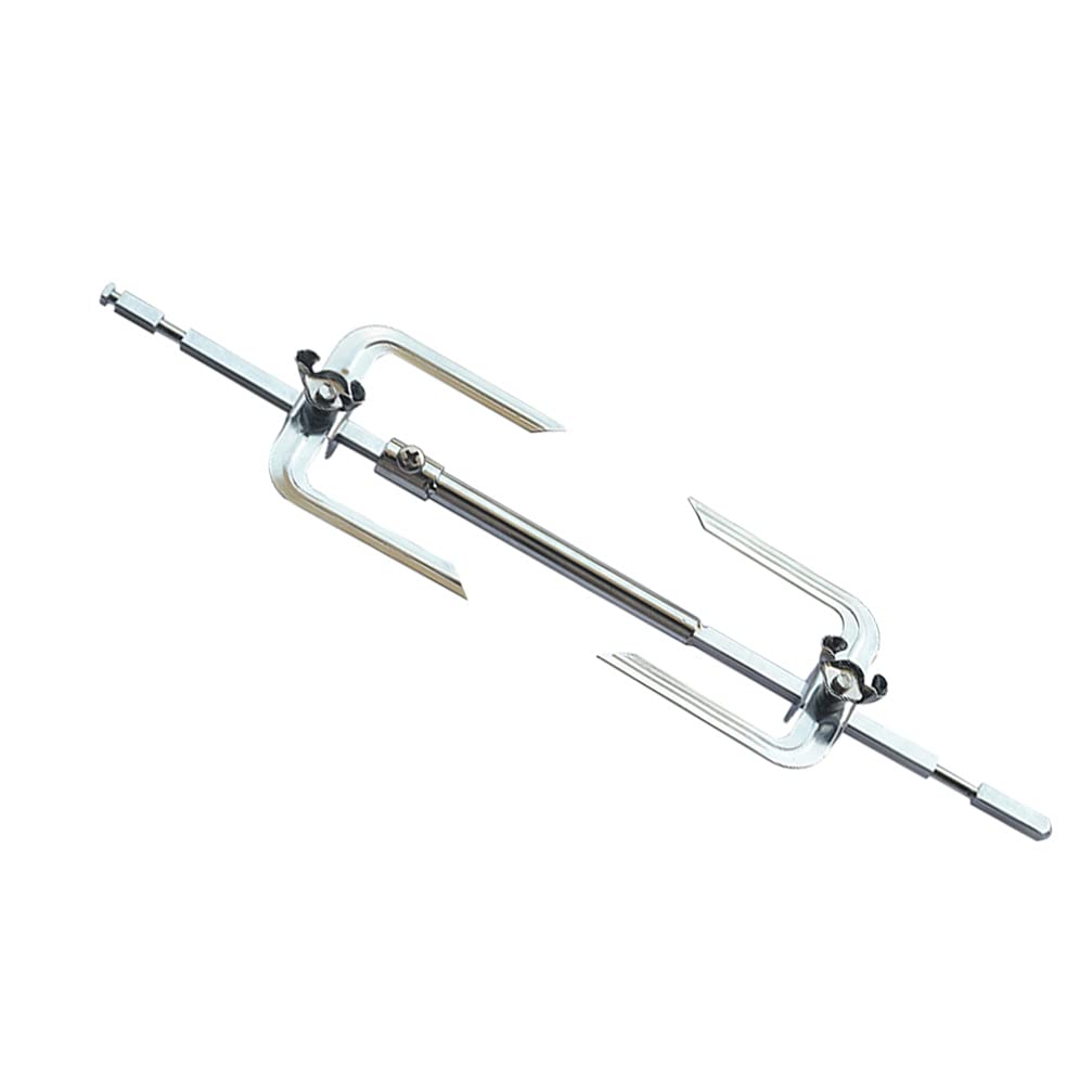 Stainless Steel Rotisserie Meat Forks - Air Fryer & BBQ Accessories for Chicken, Fish & Roast - Durable Replacement Grill Forks for Home Kitchen & Outdoor Cooking | Perfect for Air Fryer Meals, Backyard BBQs & Camping