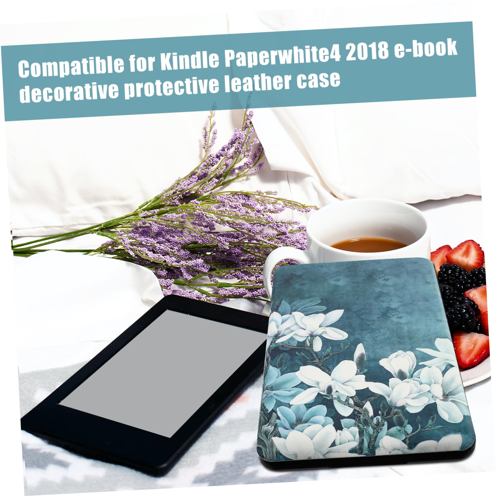 Jojofuny 2-Pack Detachable PU Leather E-Reader Case Cover - Protective Book-Style Case for Kindle, Nook & E-Book Readers (Automatic Sleep/Wake, Youth Edition) - Perfect for Reading, Travel & Daily Commute