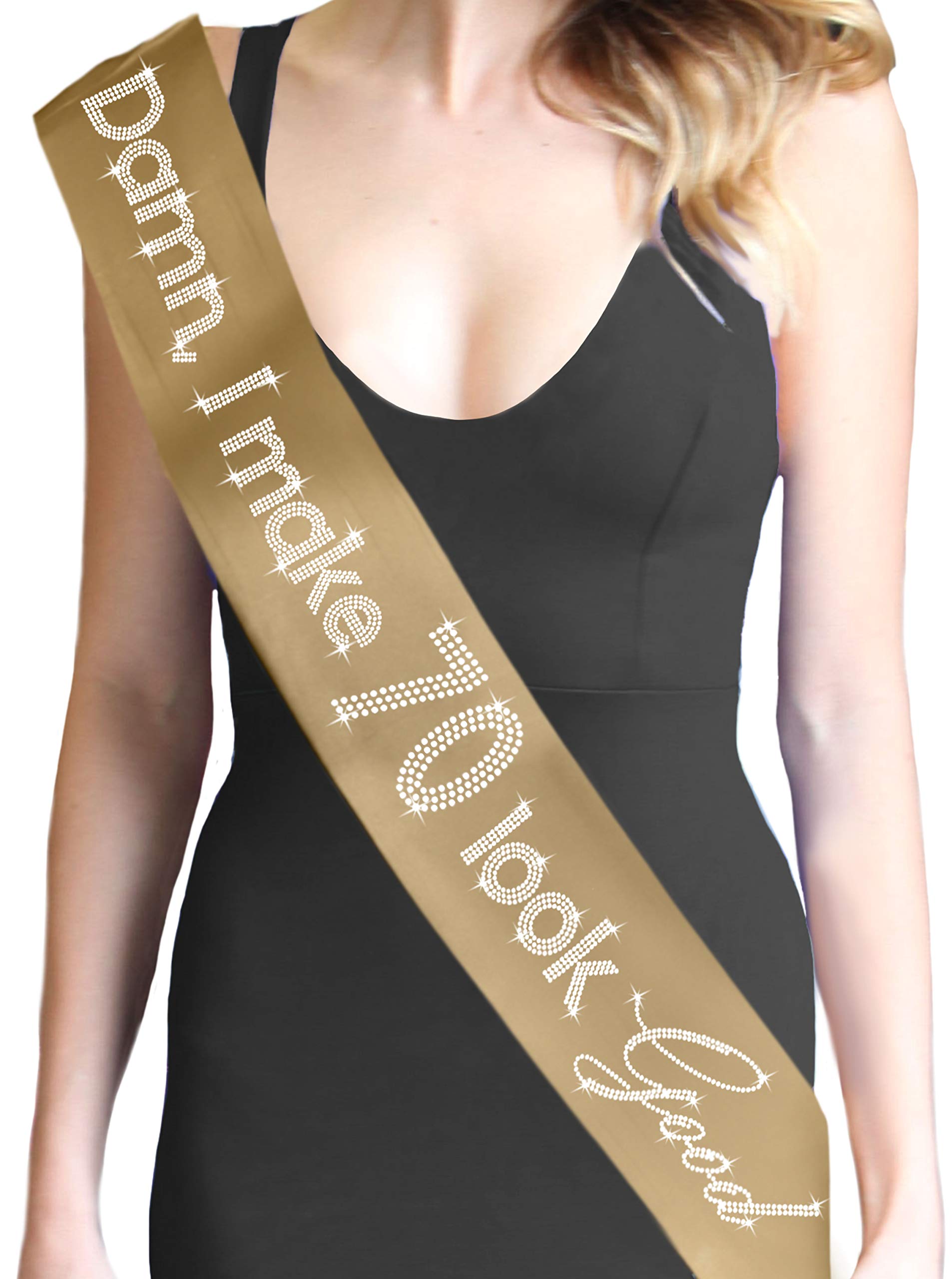Rhinestone Sash for Women's 70th Birthday - Sparkling 70th Birthday Gift Sash - Perfect for Birthday Parties, Milestone Celebrations & Special Events