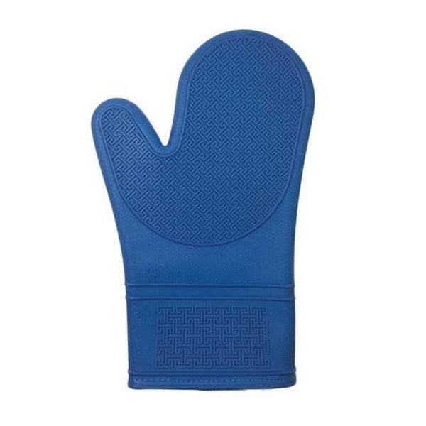 Heat Resistant Silicone Oven Mitts - Premium Kitchen Gloves for Baking, Grilling & Cooking - Non-Slip Grip & Extra Long Protection (Indigo Blue) - Perfect for BBQ, Baking Bread & Handling Hot Pots