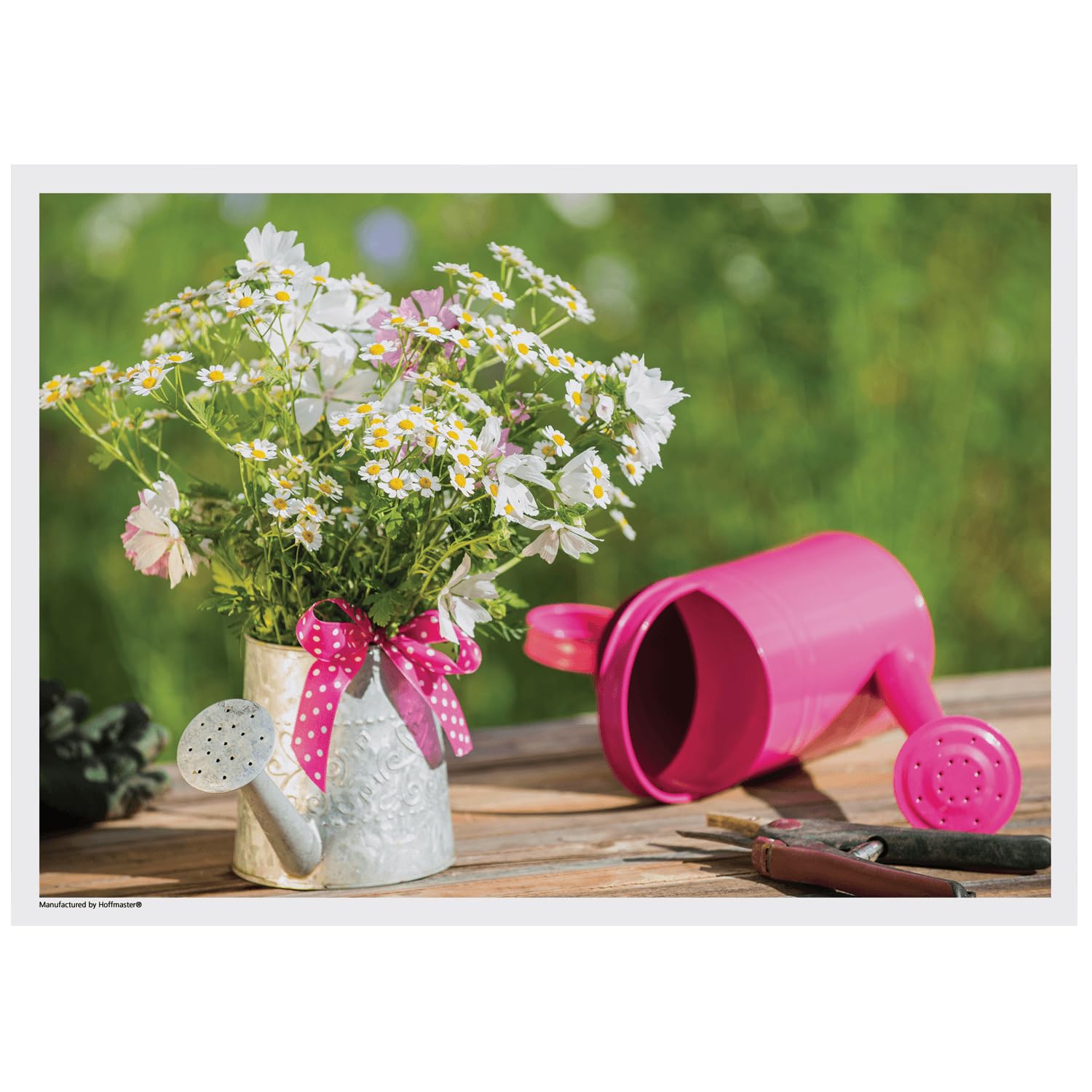 Hoffmaster 702071 Pretty Pink Garden Printed Placemats - 10