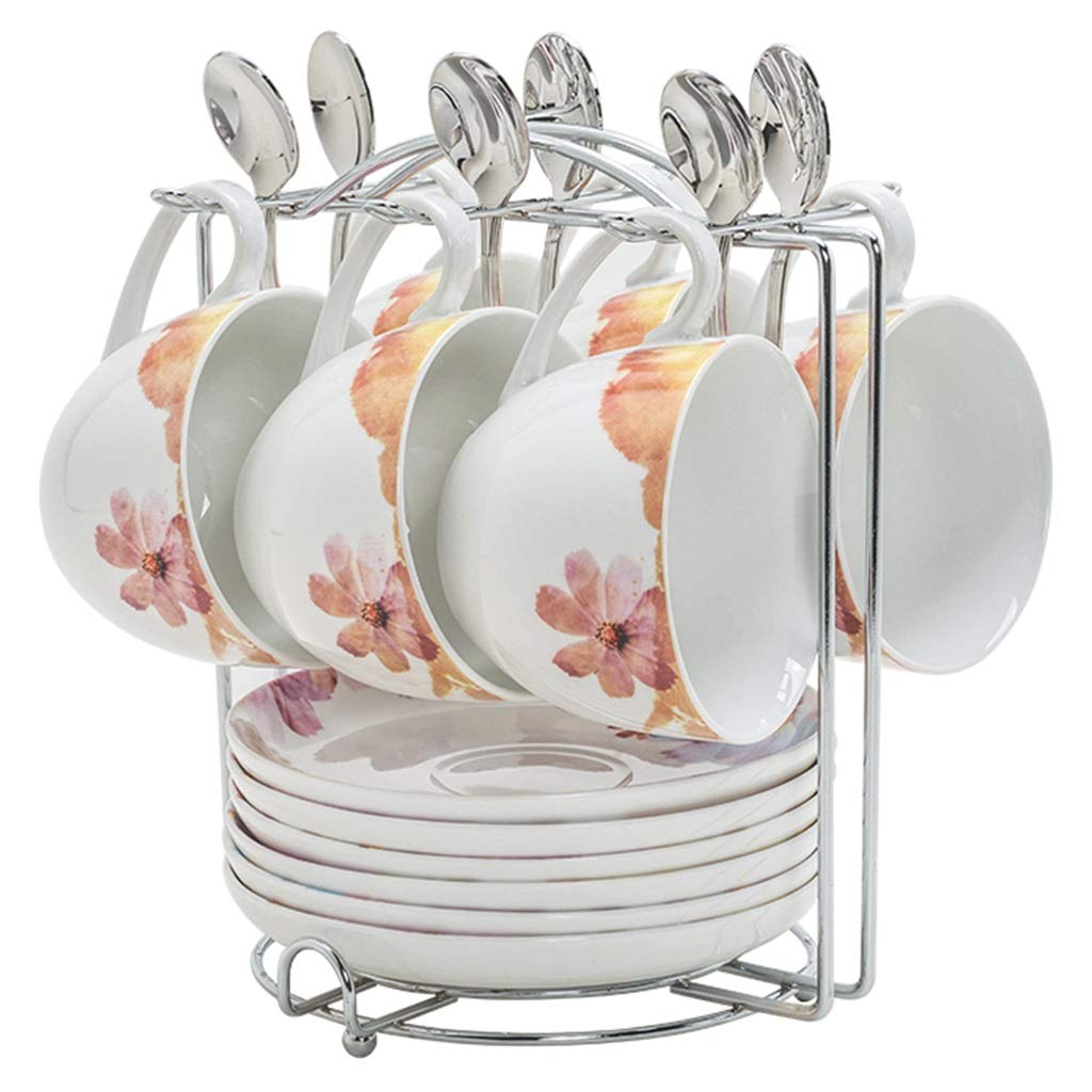 Elegant English Style Coffee Mugs & Tea Cups Set - Afternoon Tea Espresso Dishware - Perfect for Home, Office & Holiday Gifts (Color: C) | Ideal for Tea Parties, Coffee Breaks & Cozy Moments
