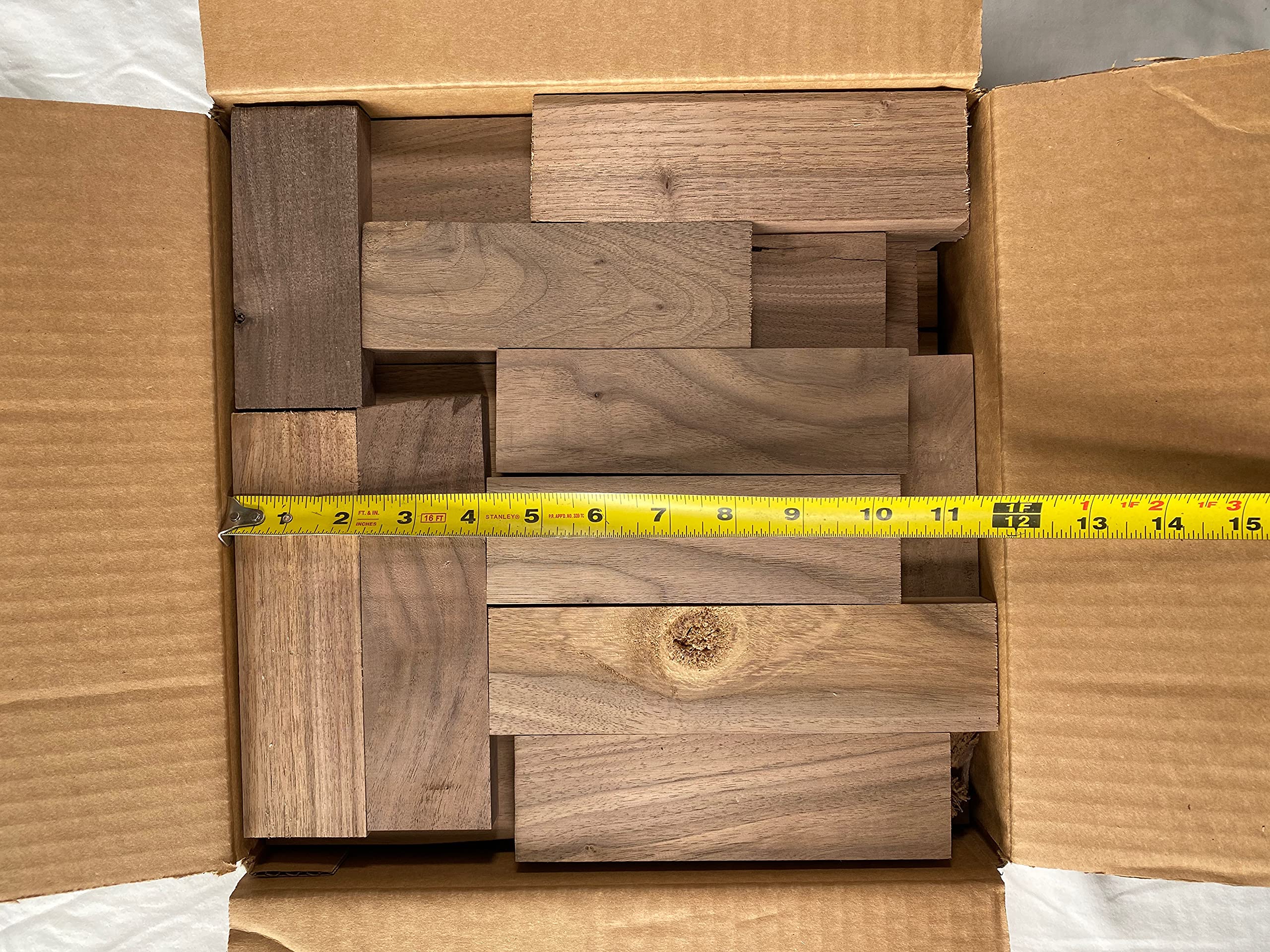 Premium Small Black Walnut Wood Box - Handcrafted Solid Wood Storage for Jewelry, Spices & Keepsakes | Perfect for Home Organization & Gift Giving