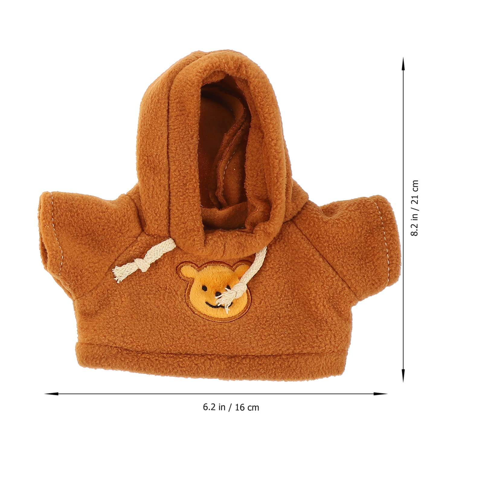 2pcs Plush Doll Clothes for Kids & Stuffed Animals - Cute Bear & Dog Outfits for Decor