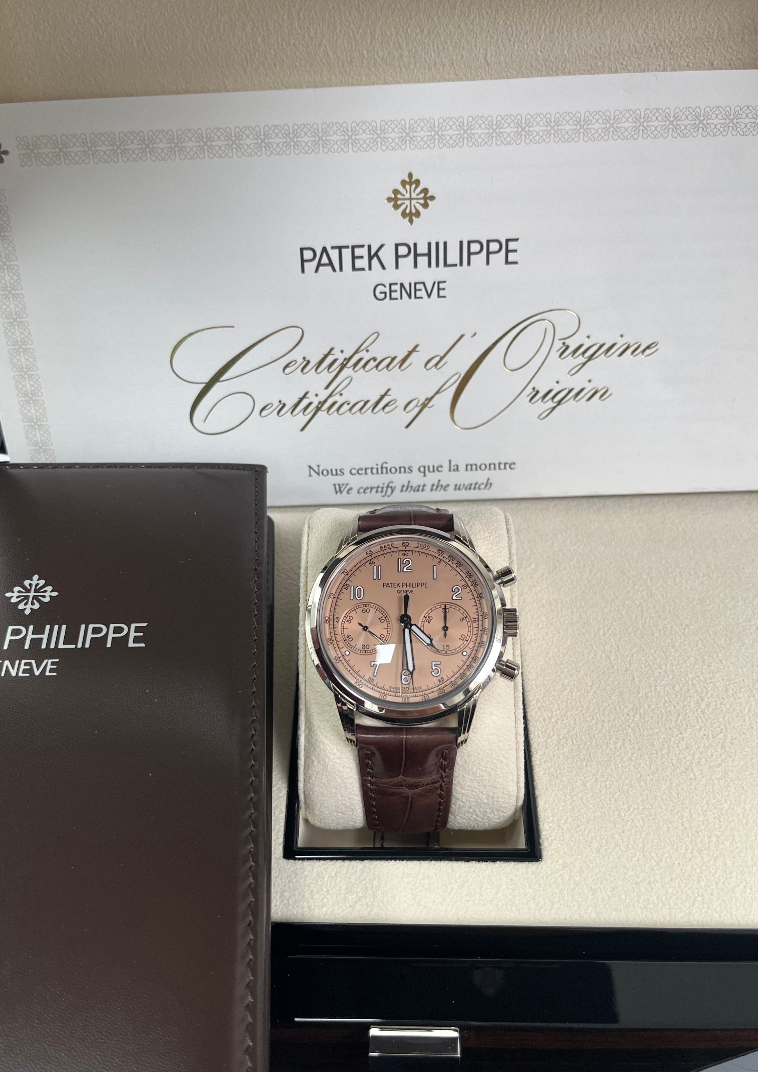 Patek Philippe Complications Salmon Dial 18K White Gold Men's Watch 5172G-010 | Luxury Dress Watch for Business & Formal Occasions
