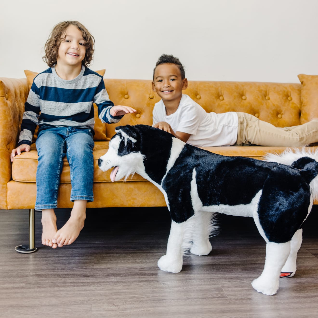 Giant Husky Stuffed Animal - Extra Large Plush Dog Toy for Kids, Adults - Perfect for Cuddling, Gifts, and Home Decor
