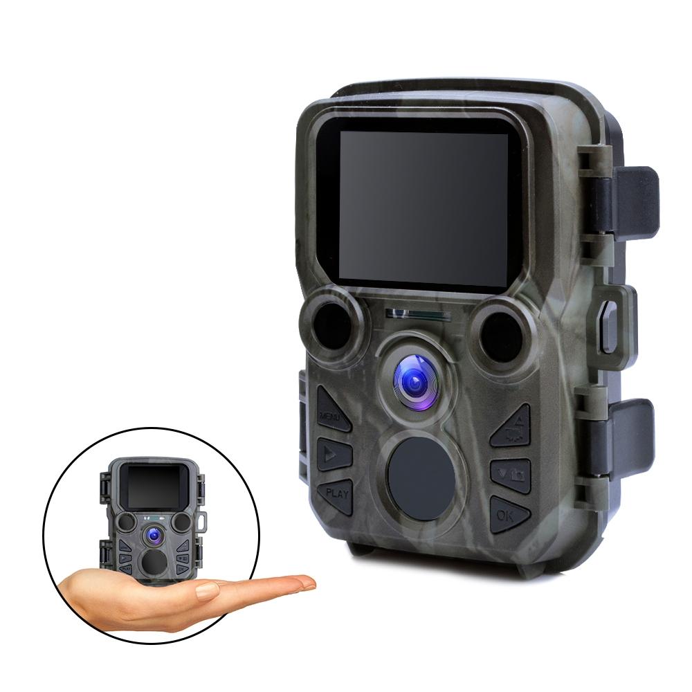 12MP HD 1080p Mini Hunting Camera with Night Vision - Trail Game Camera for Wildlife Monitoring, Hunting, and Outdoor Security Surveillance - Perfect for Backyard, Forest, and Trail Tracking