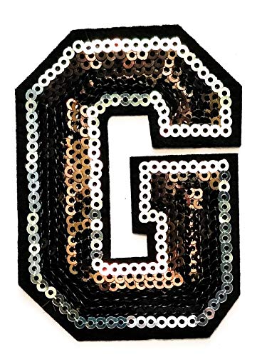 Black Sequins Letter G
