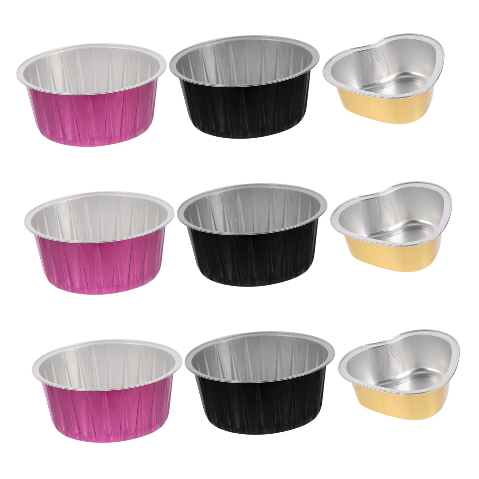 6-Piece Wax Melting Bowls Set - Aluminum Foil Wax Warmer Accessories for Candle Making, Wax Melting Machine Holder & Mini Candle Heating Tools - Perfect for DIY Candle Crafting, Home Waxing & Spa Treatments