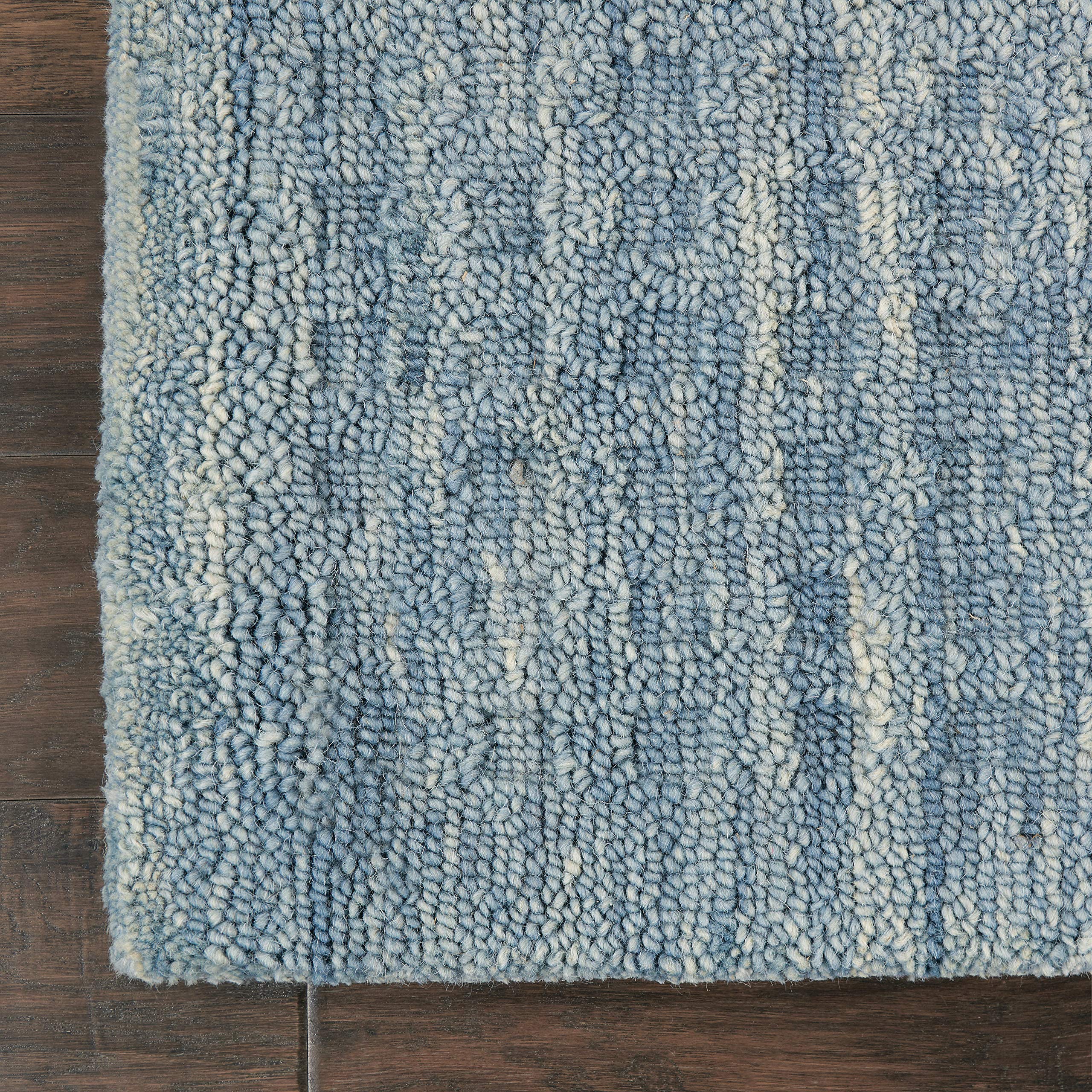 Nourison Perris Solid Denim 6'6
