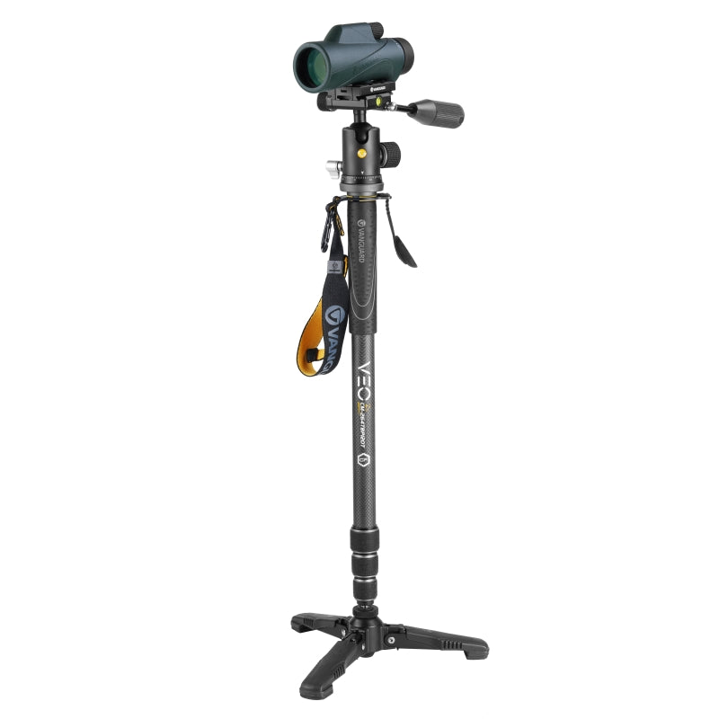 VEO 2S CM 264TBP 120T Professional Aluminum Monopod with Ball/Pan Head - Lightweight Camera Support for Photography & Videography - Perfect for Travel, Sports, and Outdoor Shooting