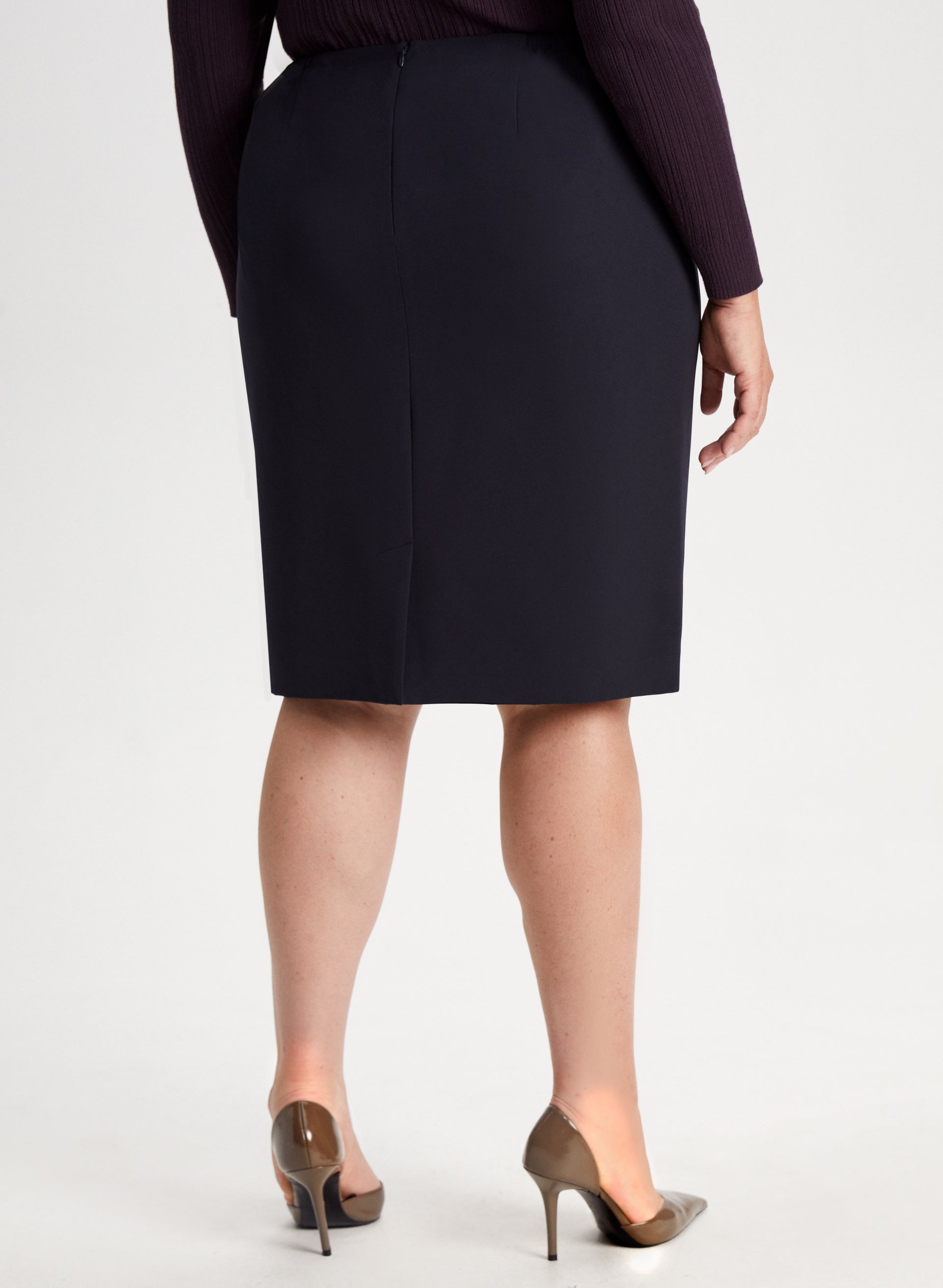 Essential Pencil Skirt for Women - Slim Fit Office Work Skirt - High Waist Professional Formal Skirt - Perfect for Business, Work, and Special Occasions