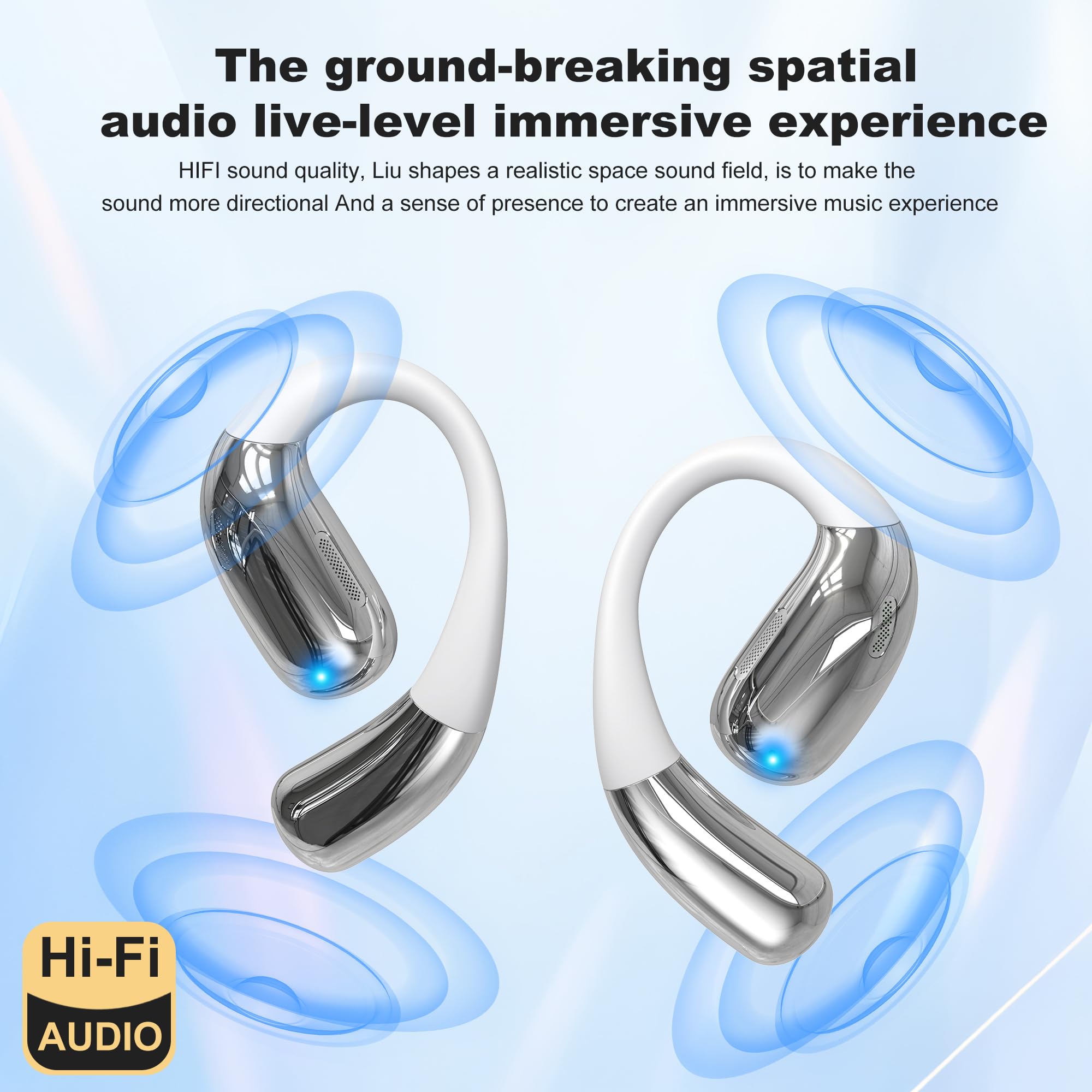 AI Real-Time Translation Wireless Earbuds - 144 Languages Two-Way Translator Bluetooth Headphones with HD Sound | Perfect for Travel, Business Meetings & Language Learning