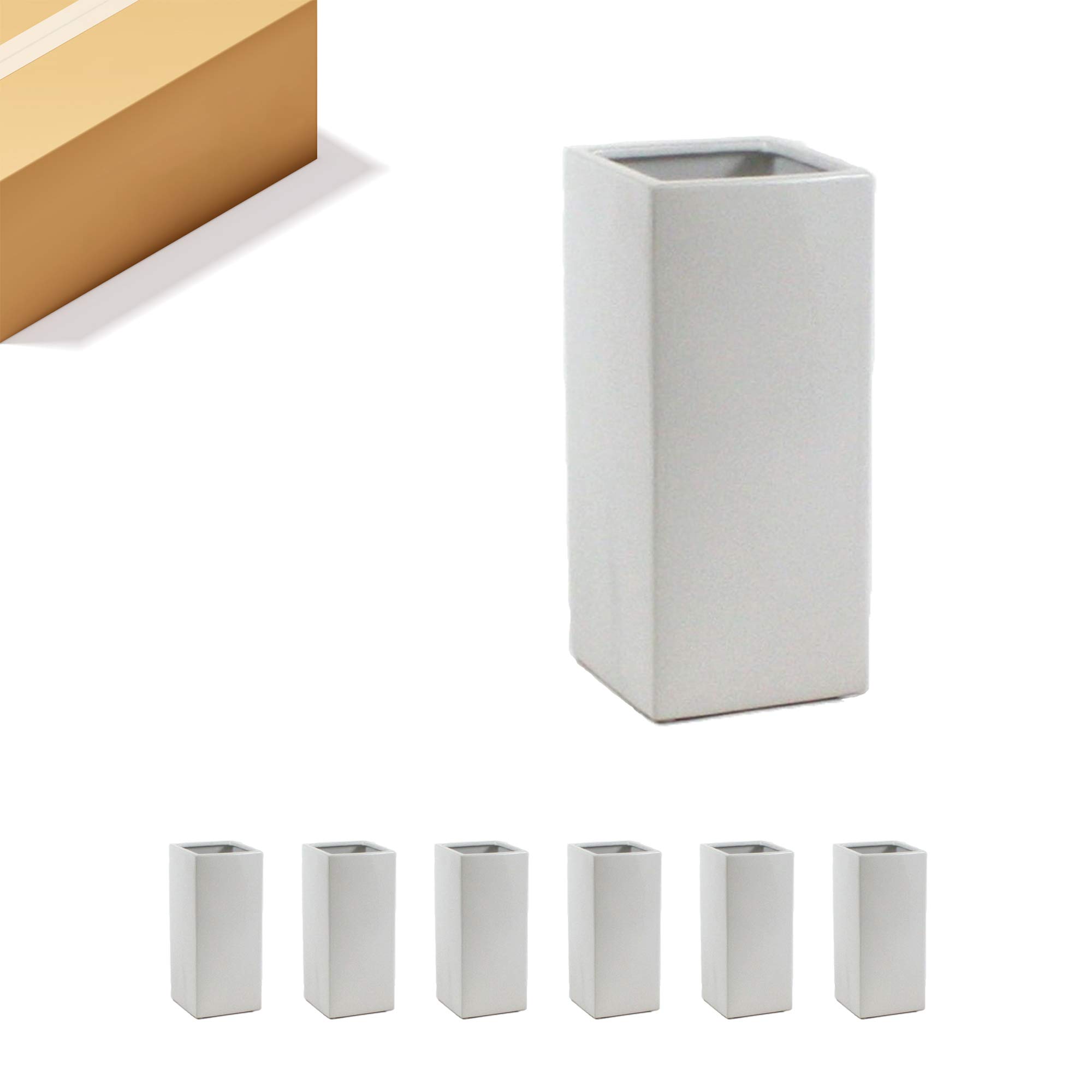 WGV Ceramic Block Vase Bulk - 5