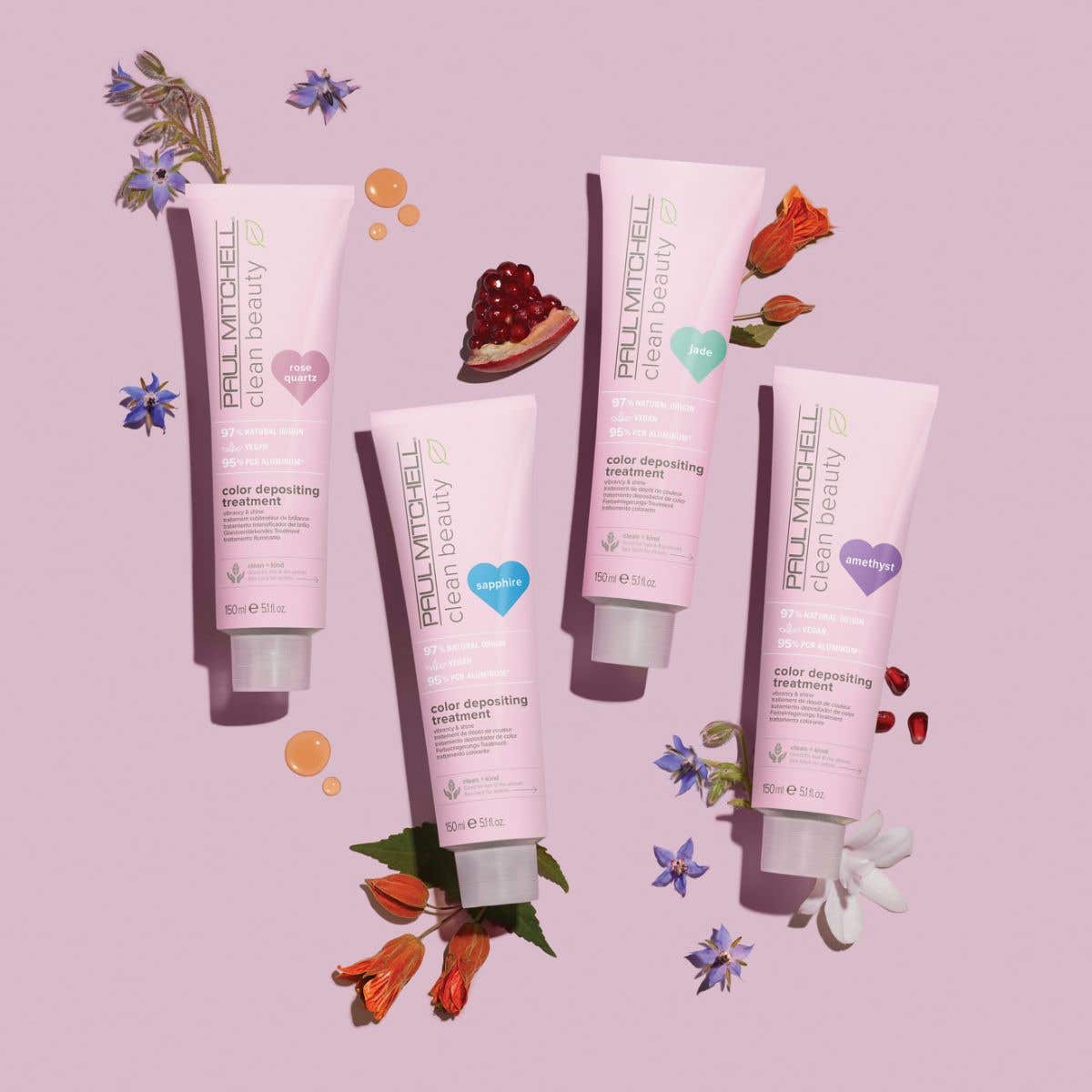Clean Beauty Color Depositing Hair Treatment - Vegan & Cruelty-Free Semi-Permanent Hair Color for Brunettes & Blondes | Perfect for At-Home Salon Results & Special Occasions