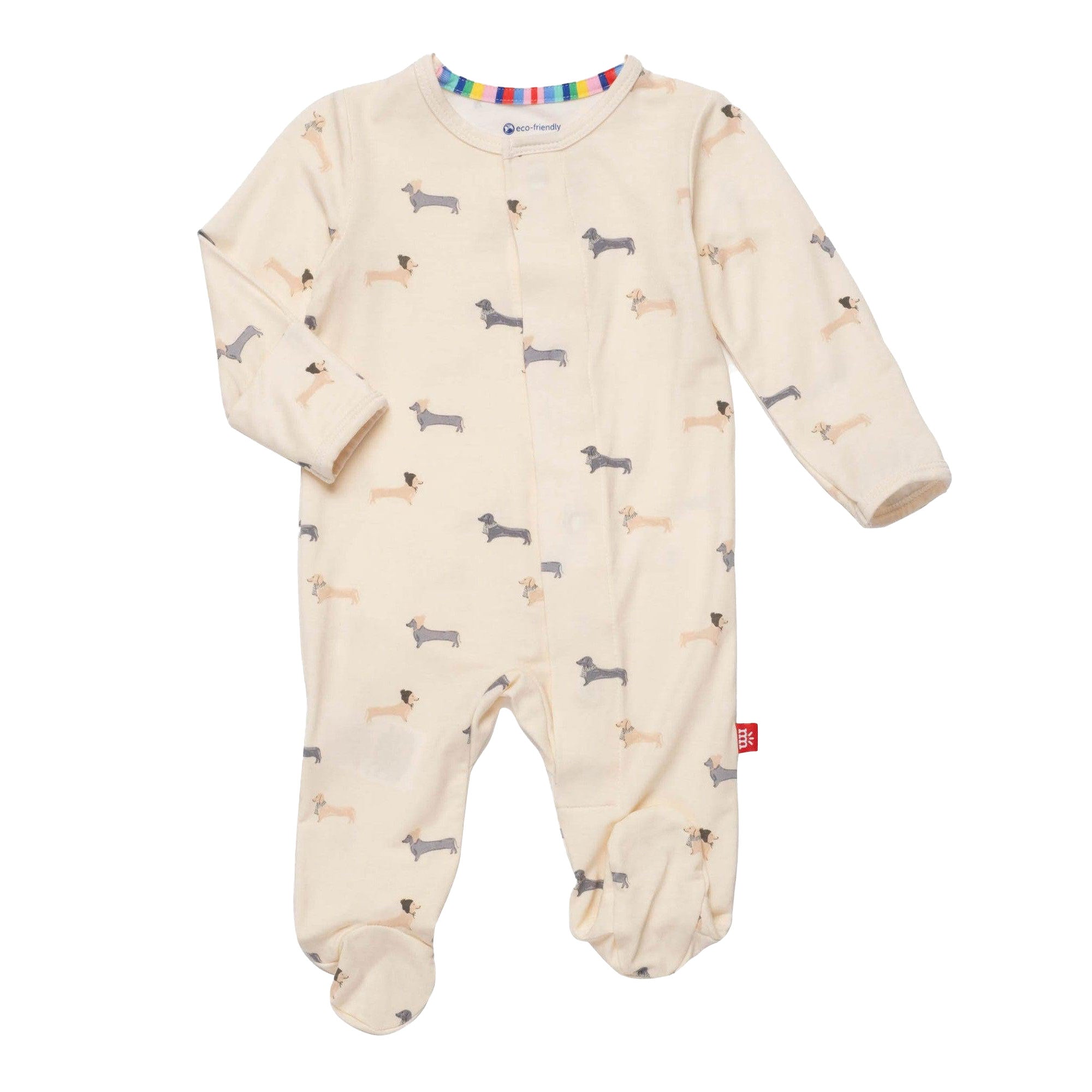 Modal Magnetic Footie Beenie von Weinie - Soft & Comfortable Baby Socks with Magnetic Closure for Easy Dressing - Perfect for Newborns, Infants & Toddlers at Home or On-the-Go