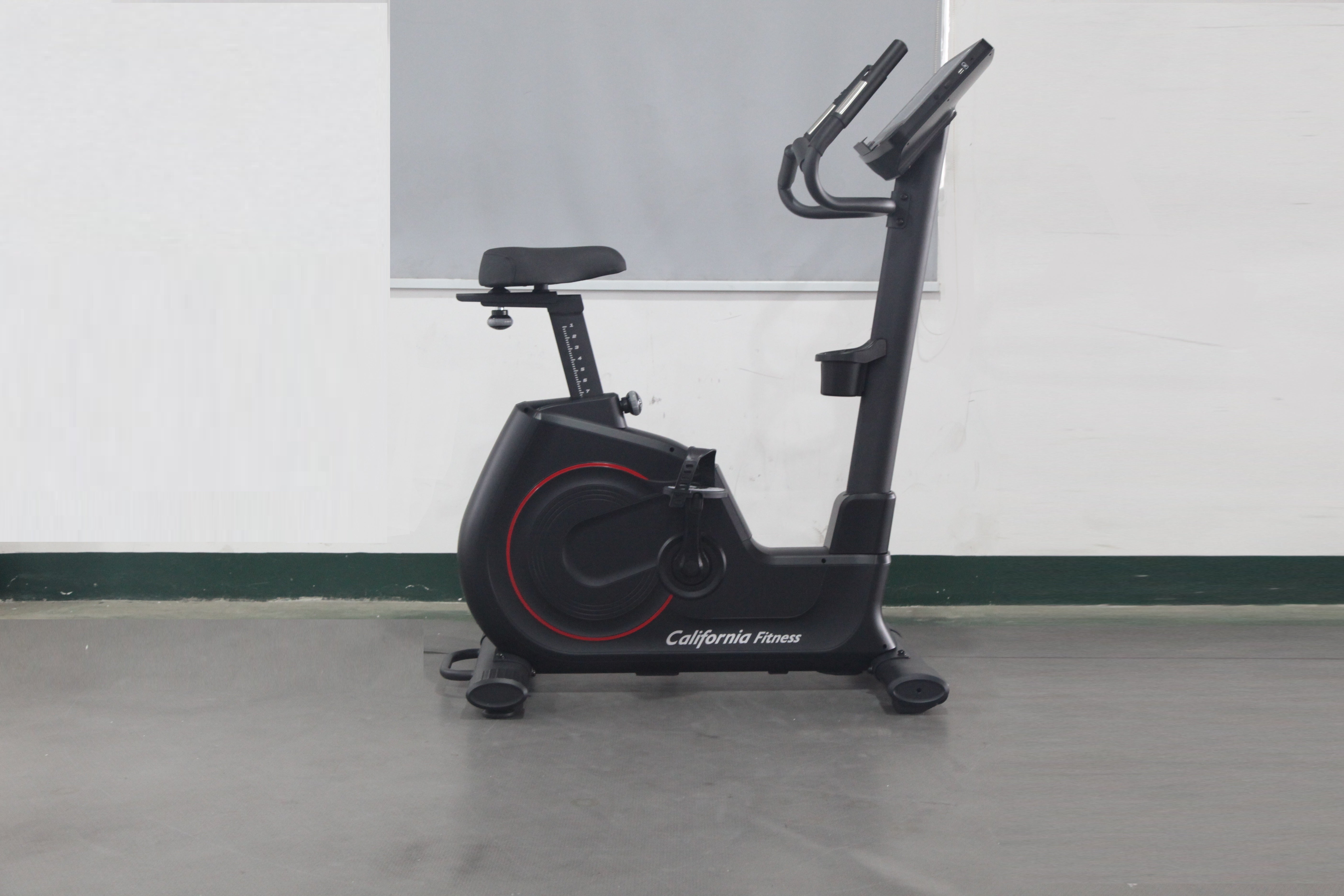 California Fitness U8 Upright Exercise Bike for Home Gym - Quiet Magnetic Resistance, LCD Display, Adjustable Seat - Perfect for Cardio Workouts & Indoor Cycling Training