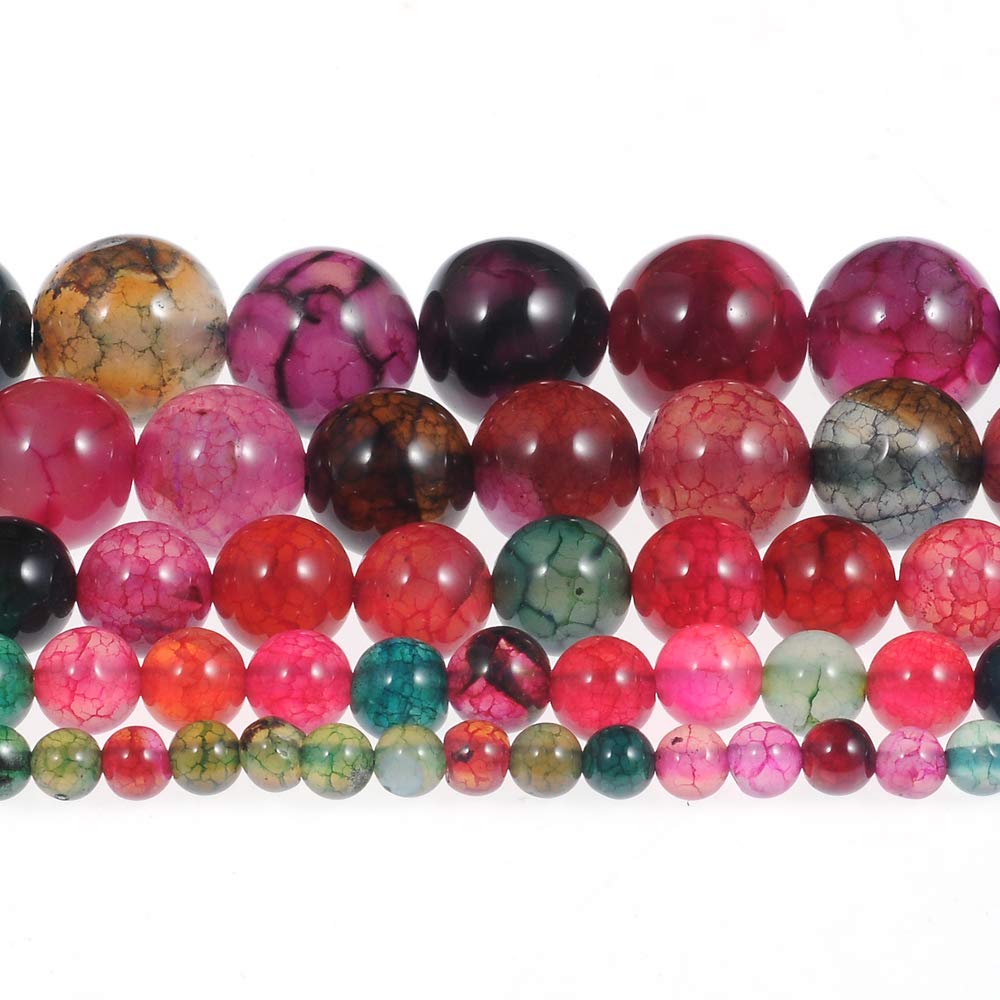 4mm Multi-Color Tourmaline Gemstone Round Loose Beads - Natural Healing Crystal Energy Stones for Jewelry Making, DIY Crafts, Bracelets & Necklaces (1 Strand 15