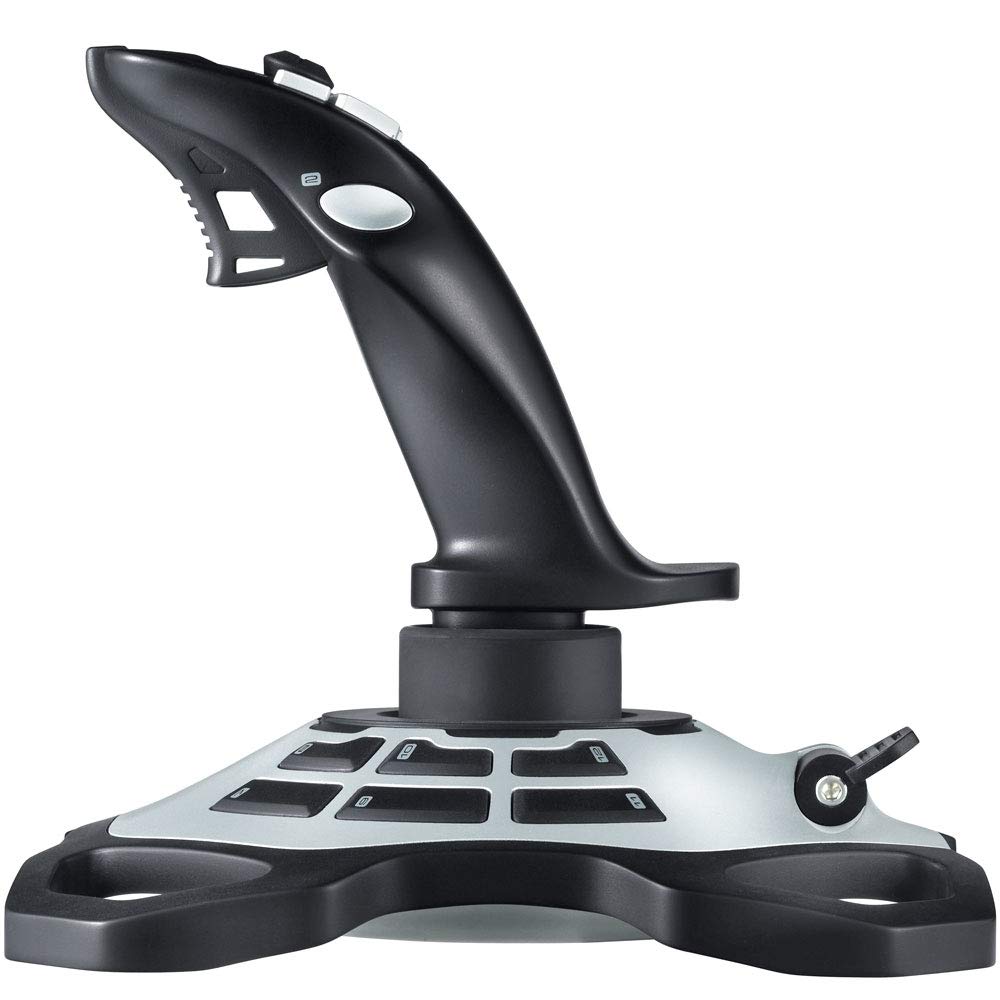 Logitech G Extreme 3D Pro USB Joystick for PC Gaming - Precision Flight Controller with 12 Programmable Buttons (Black/Silver) | Perfect for Flight Simulators, Combat Games & Professional Pilot Training