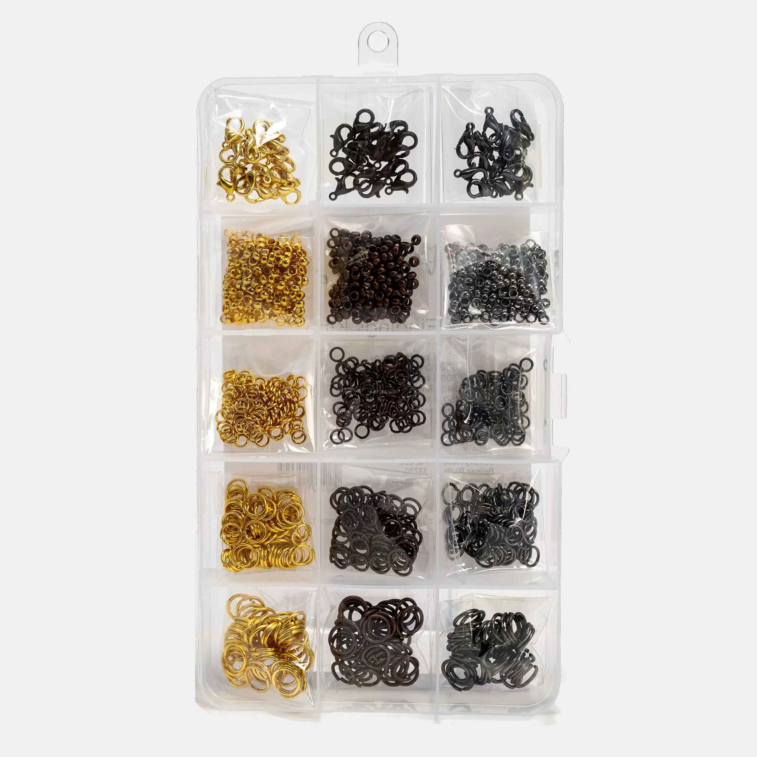 JMBM Jewelry Findings Kit - 1335 Pieces Jewelry Making Supplies for DIY Earrings, Necklaces, Bracelets - Perfect for Crafters, Beaders & Jewelry Designers