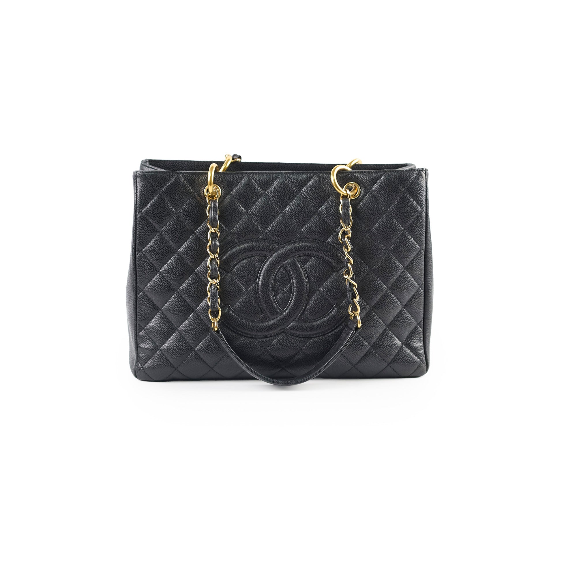 Chanel Caviar Leather Grand Shopping Tote GST Black Handbag - Luxury Designer Tote for Women, Perfect for Work, Travel & Everyday Use